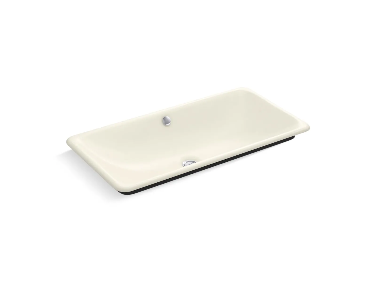 30" rectangular drop-in/undermount/vessel bathroom sink with Iron Black painted underside^Kohler Online