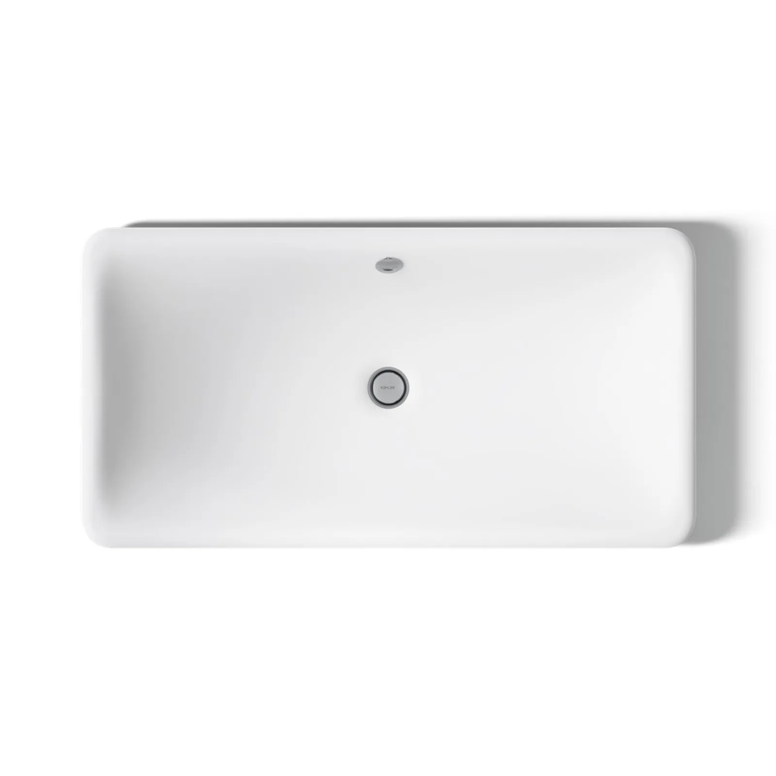 30" rectangular drop-in/undermount/vessel bathroom sink with Iron Black painted underside^Kohler Online