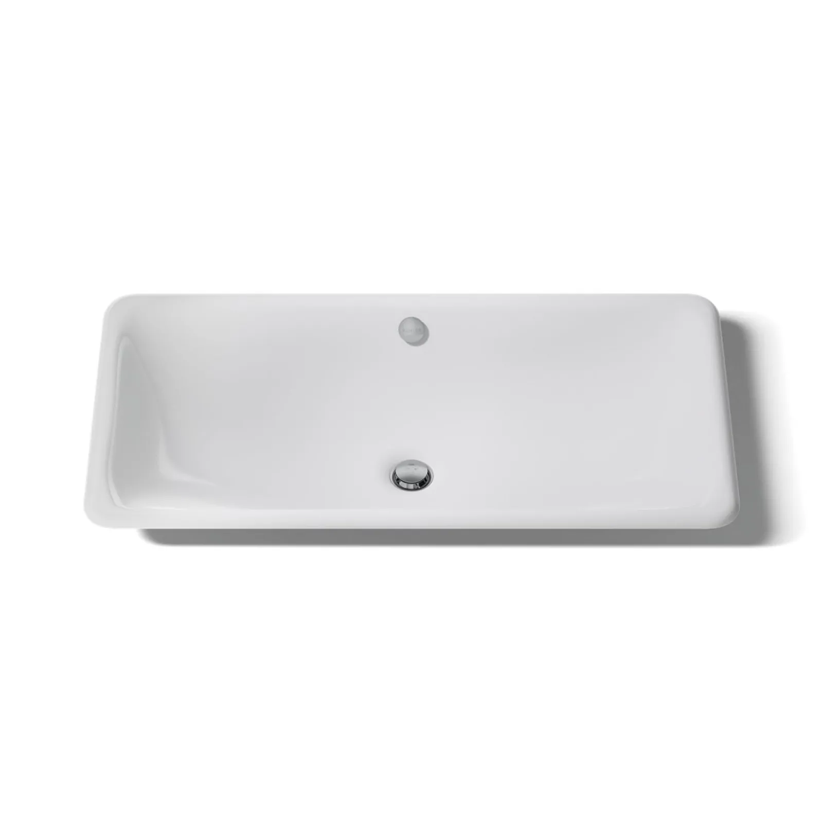 30" rectangular drop-in/undermount/vessel bathroom sink with Iron Black painted underside^Kohler Online