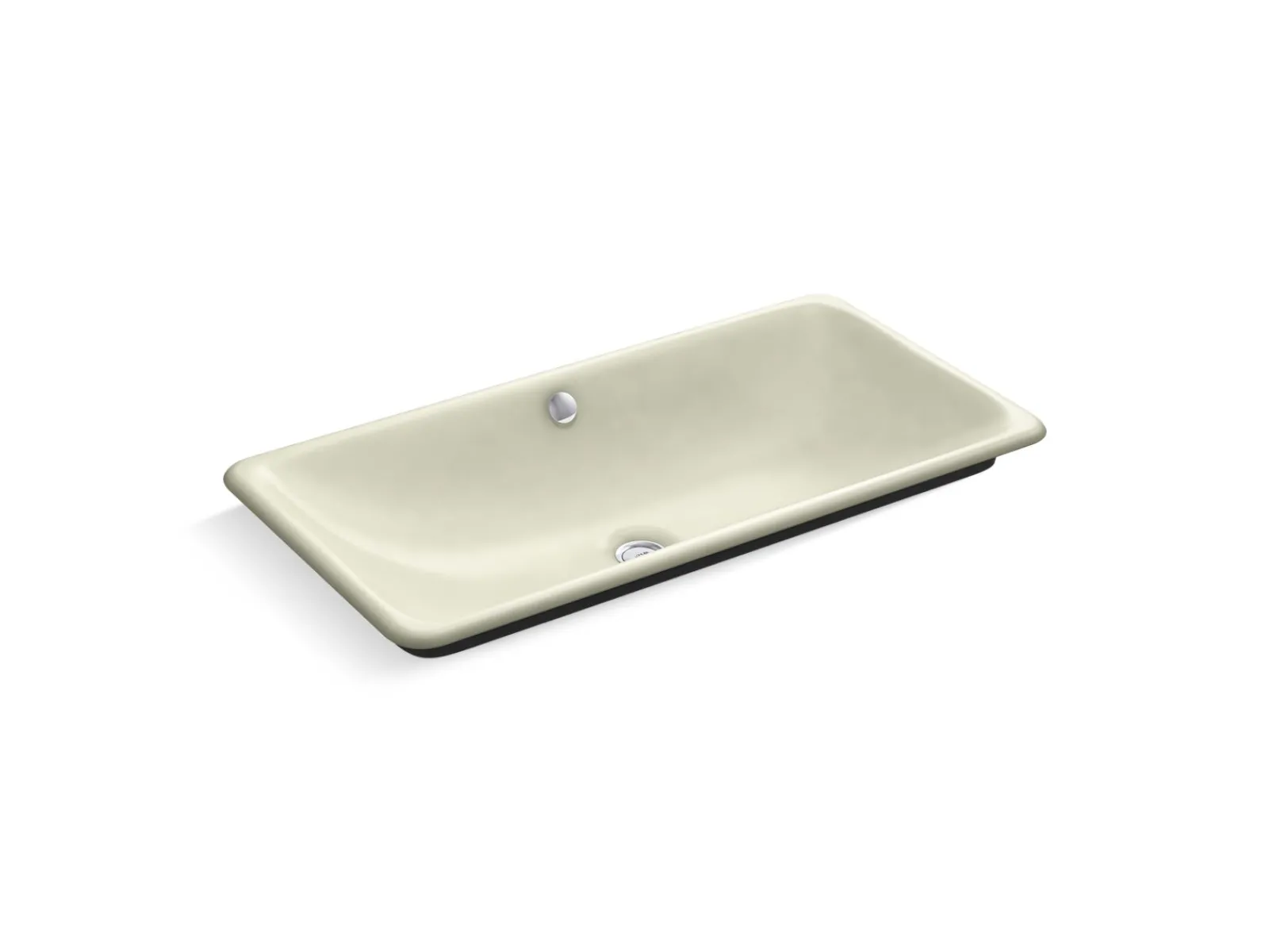 30" rectangular drop-in/undermount/vessel bathroom sink with Iron Black painted underside^Kohler Online