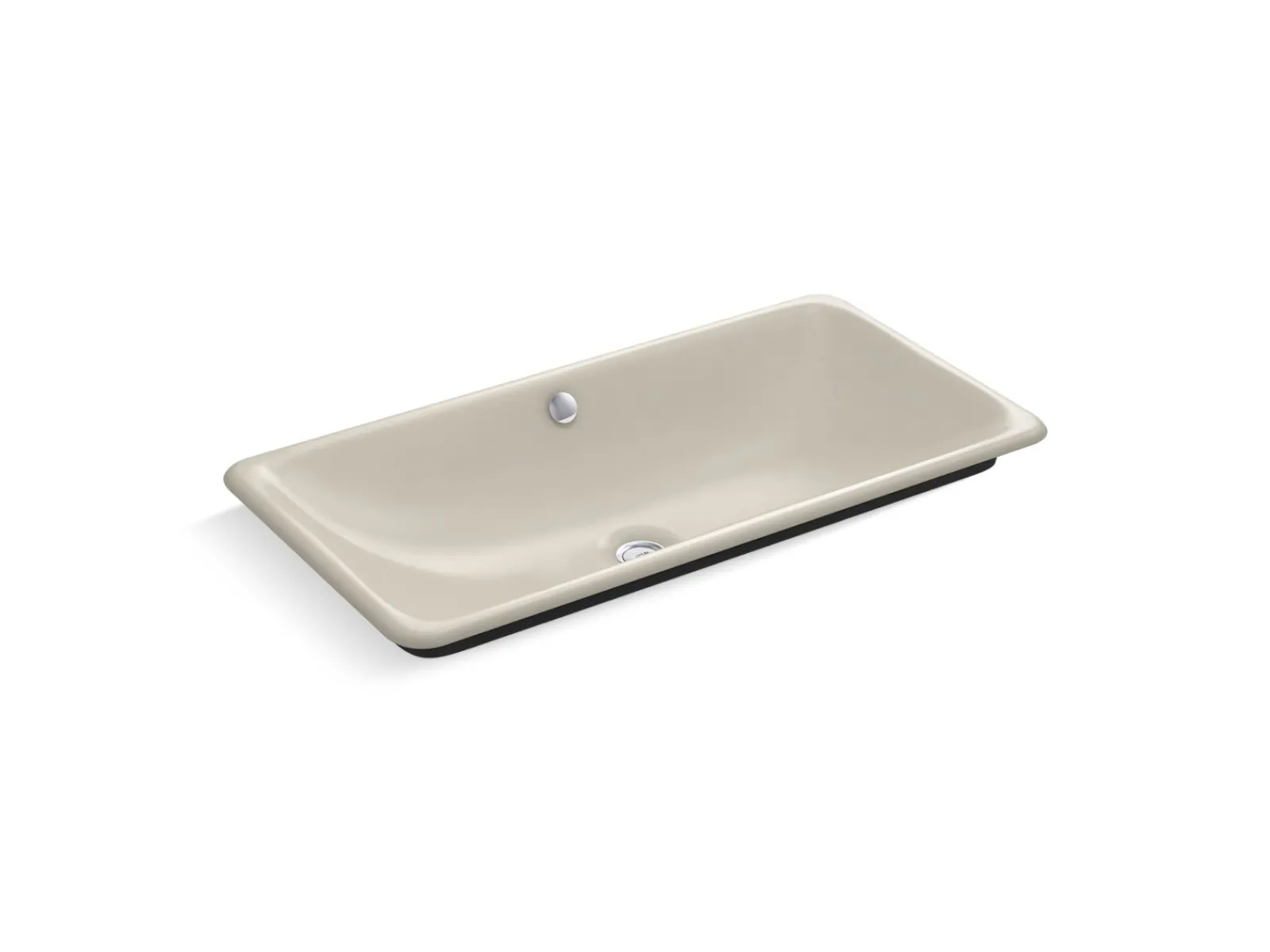 30" rectangular drop-in/undermount/vessel bathroom sink with Iron Black painted underside^Kohler Online