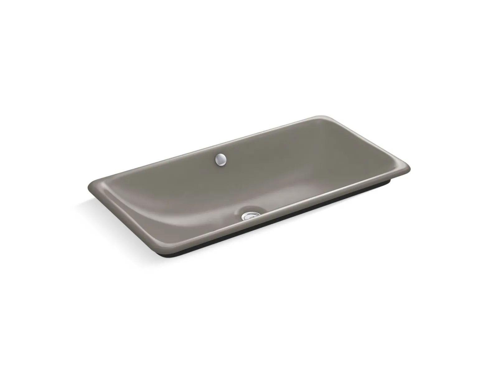 30" rectangular drop-in/undermount/vessel bathroom sink with Iron Black painted underside^Kohler Online