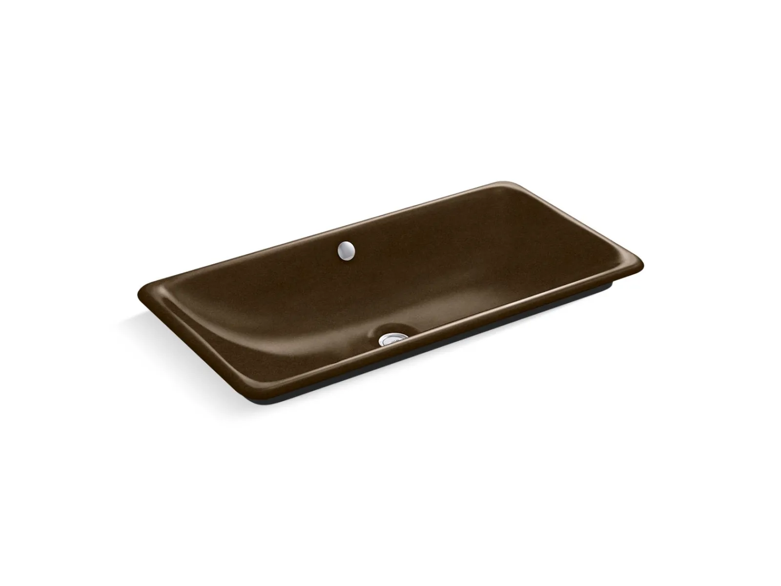 30" rectangular drop-in/undermount/vessel bathroom sink with Iron Black painted underside^Kohler Online