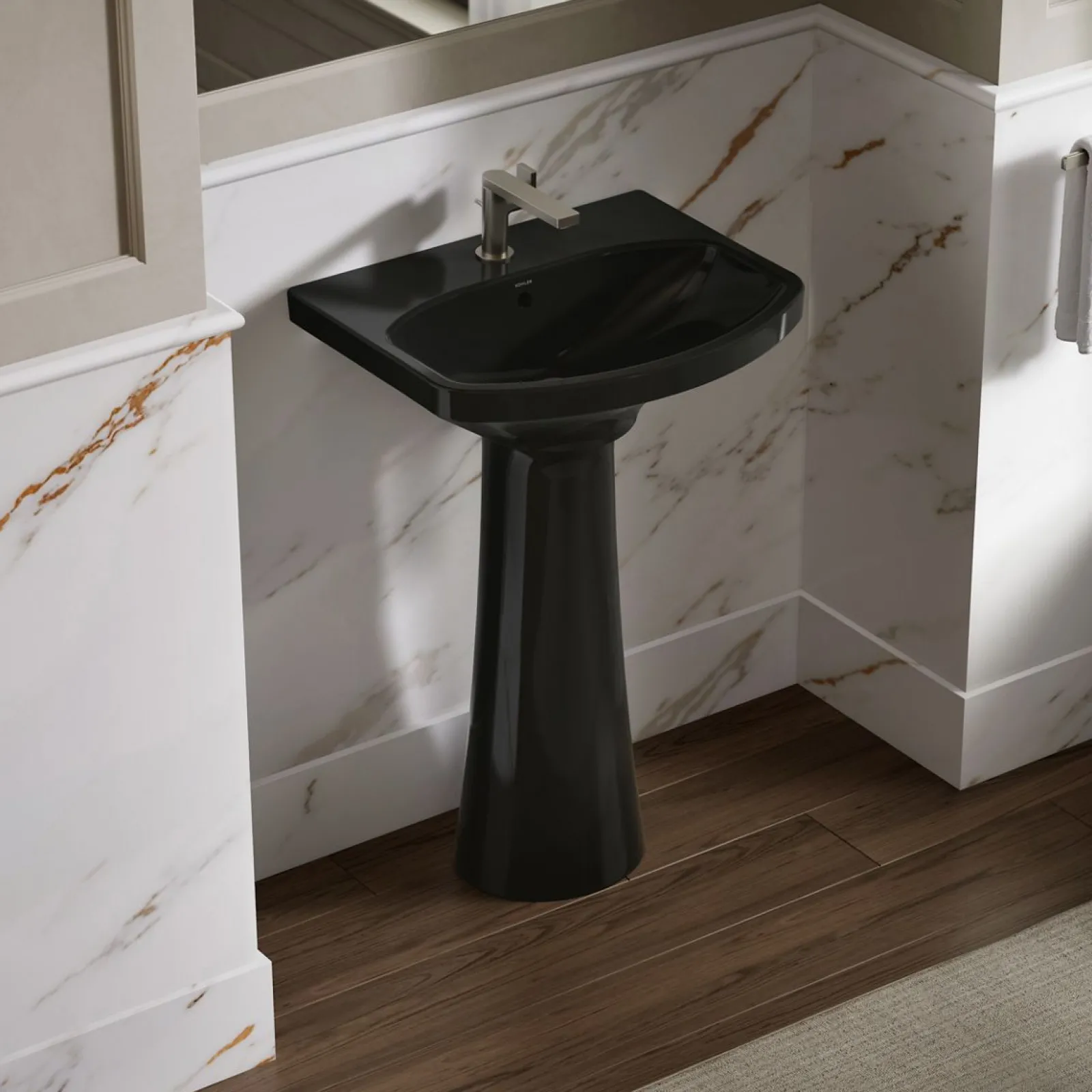 22-3/4" rectangular pedestal bathroom sink^Kohler New