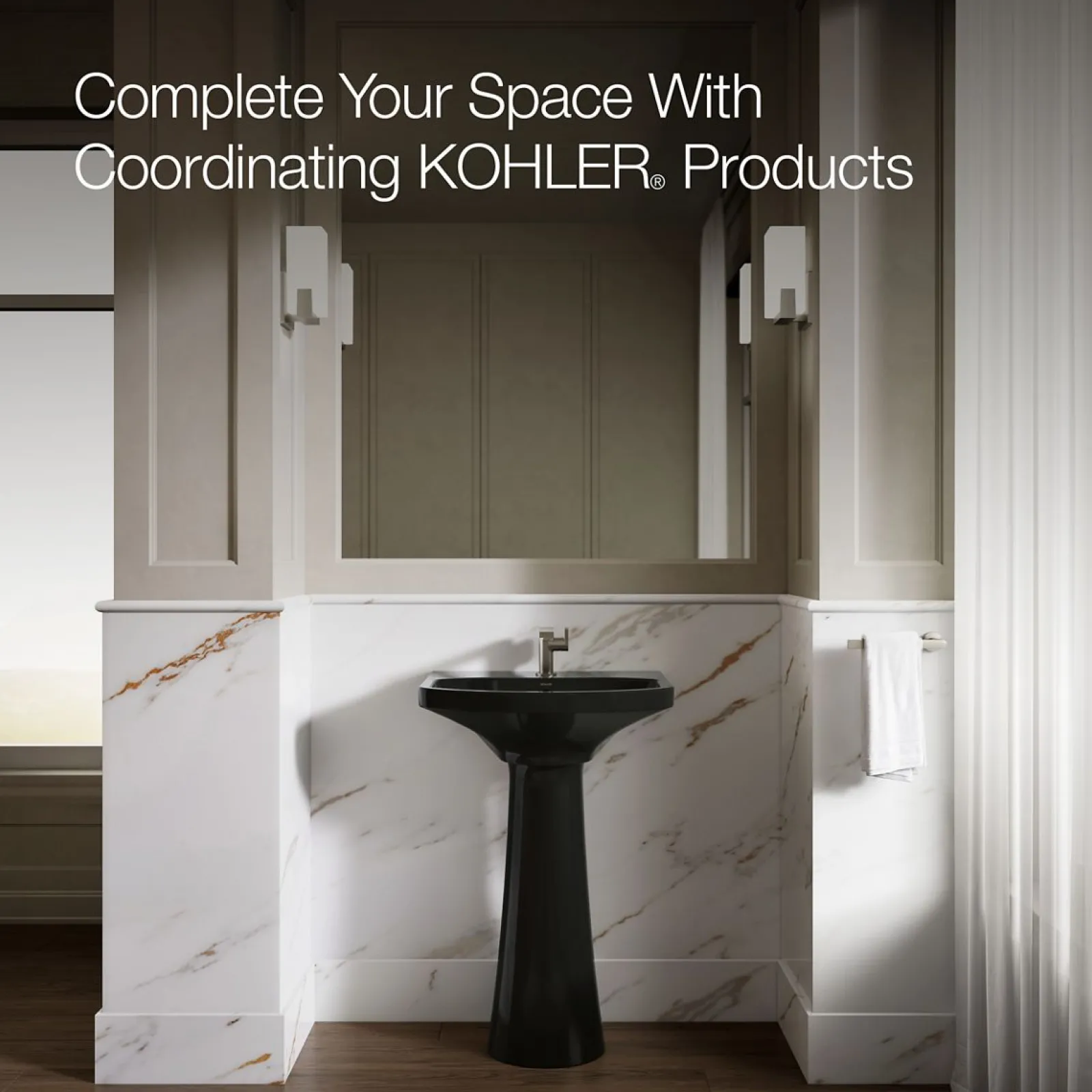 22-3/4" rectangular pedestal bathroom sink^Kohler New