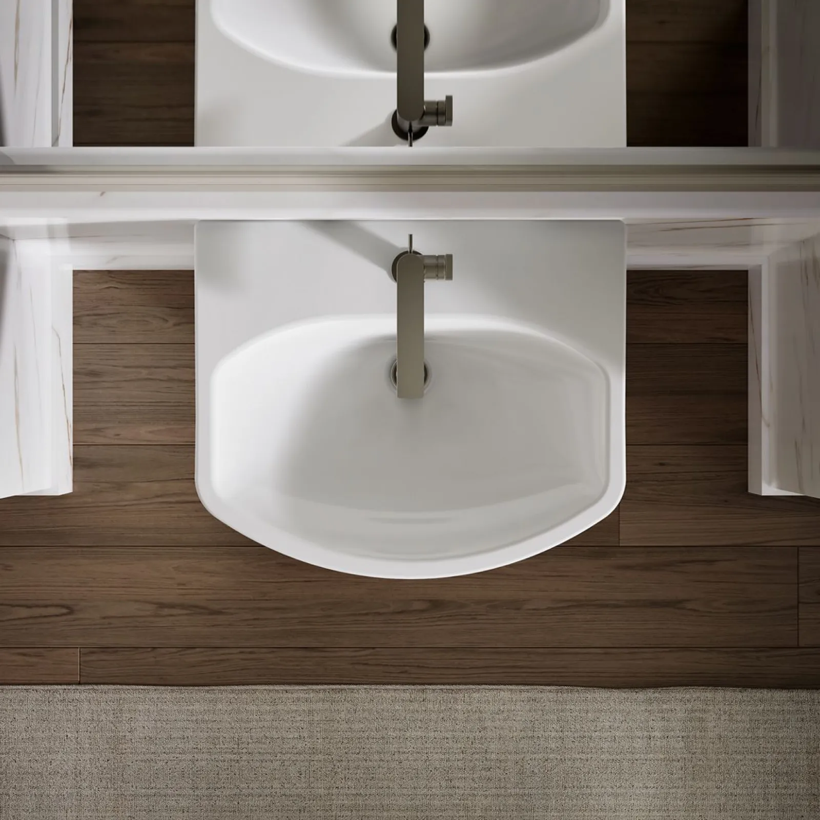 22-3/4" rectangular pedestal bathroom sink^Kohler New
