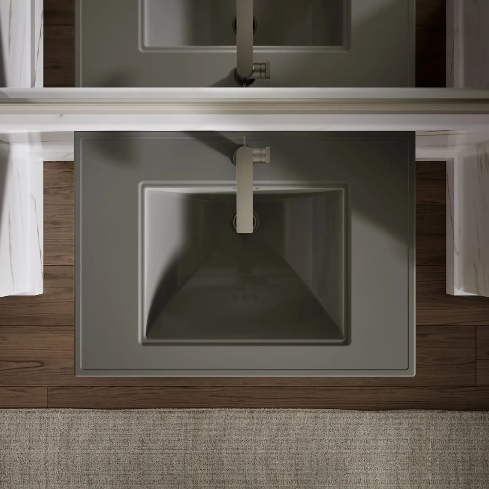 30-3/4" rectangular pedestal bathroom sink^Kohler Hot