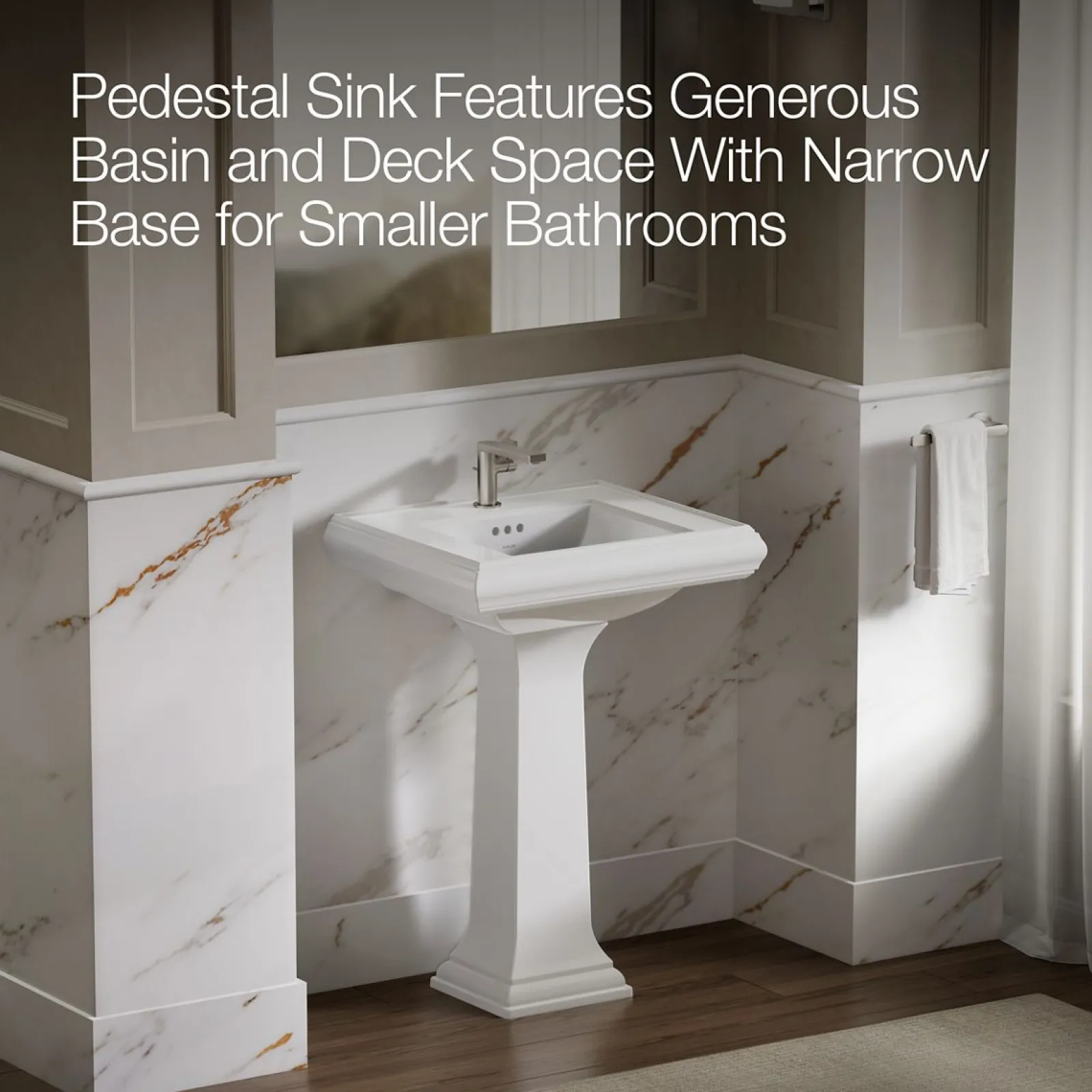 24-1/4" rectangular pedestal bathroom sink^Kohler Discount