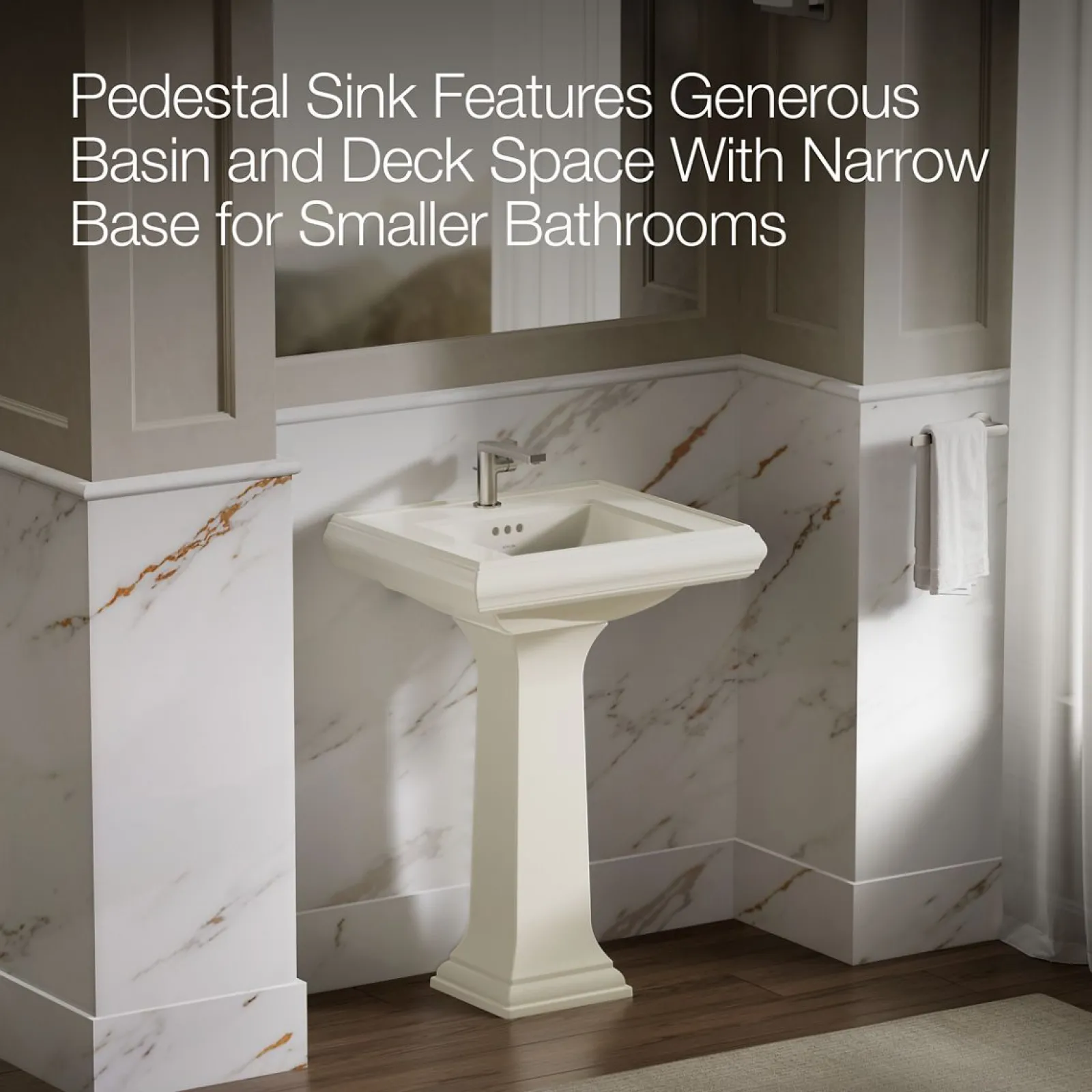24-1/4" rectangular pedestal bathroom sink^Kohler Discount