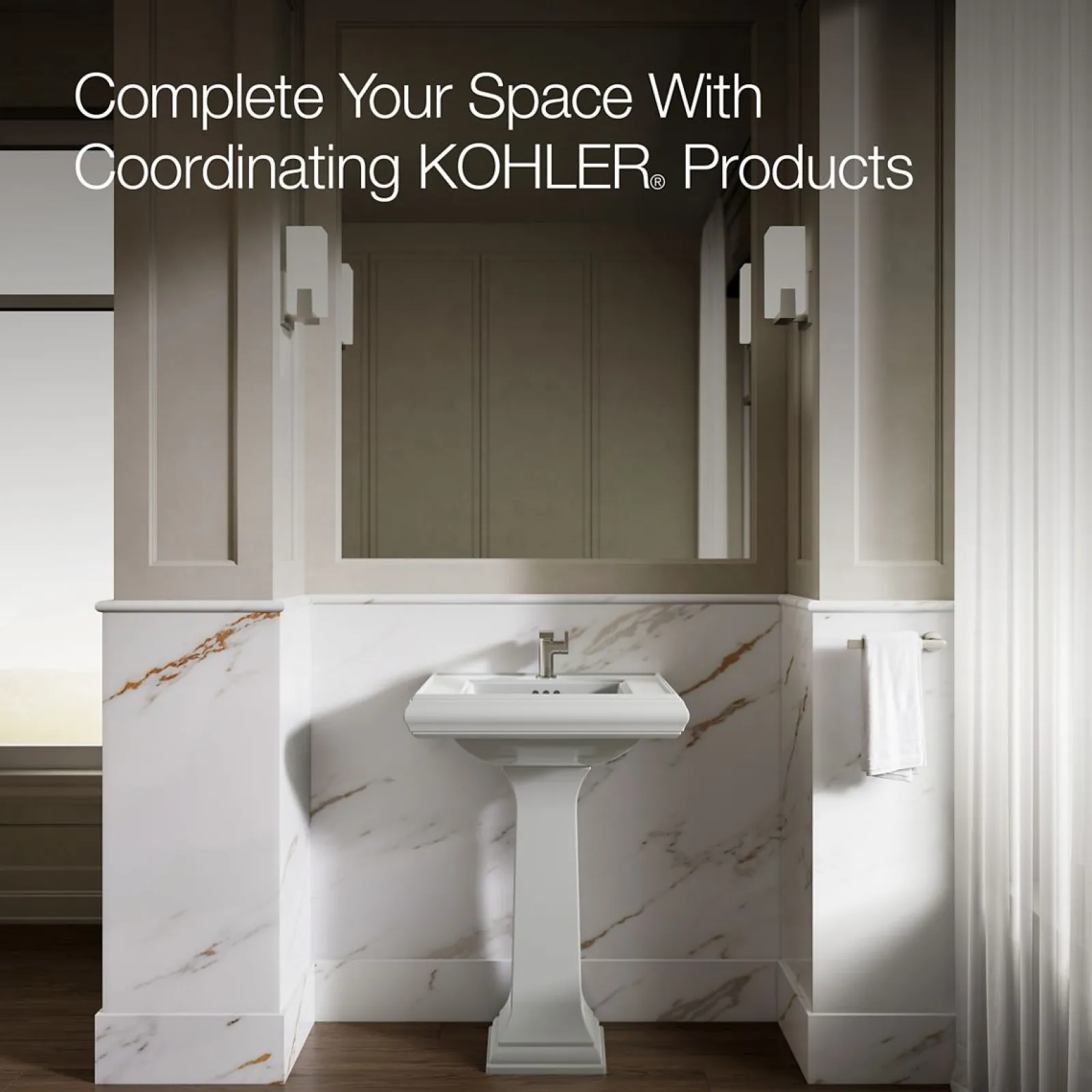 24-1/4" rectangular pedestal bathroom sink^Kohler Discount