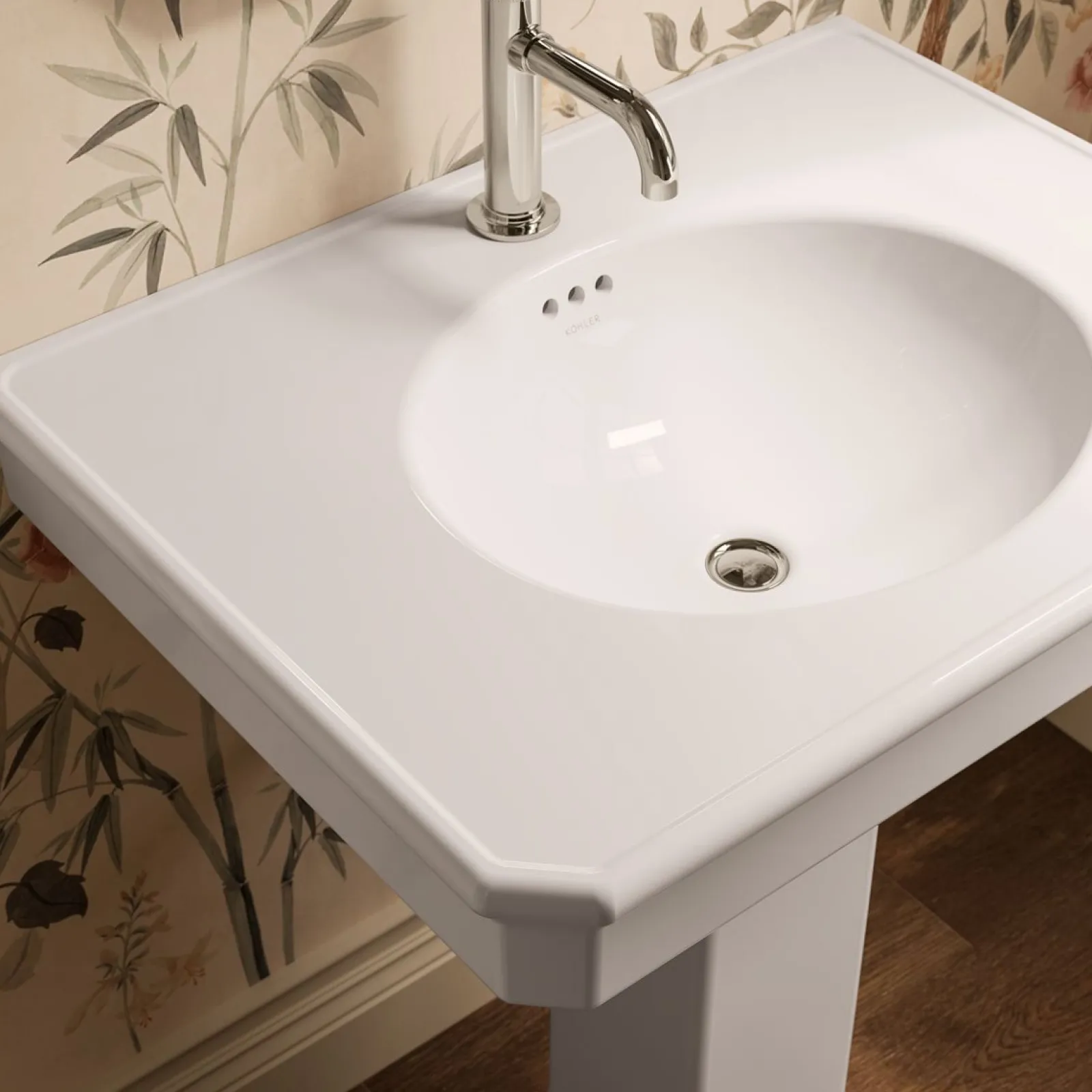 30" rectangular pedestal bathroom sink^Kohler Best