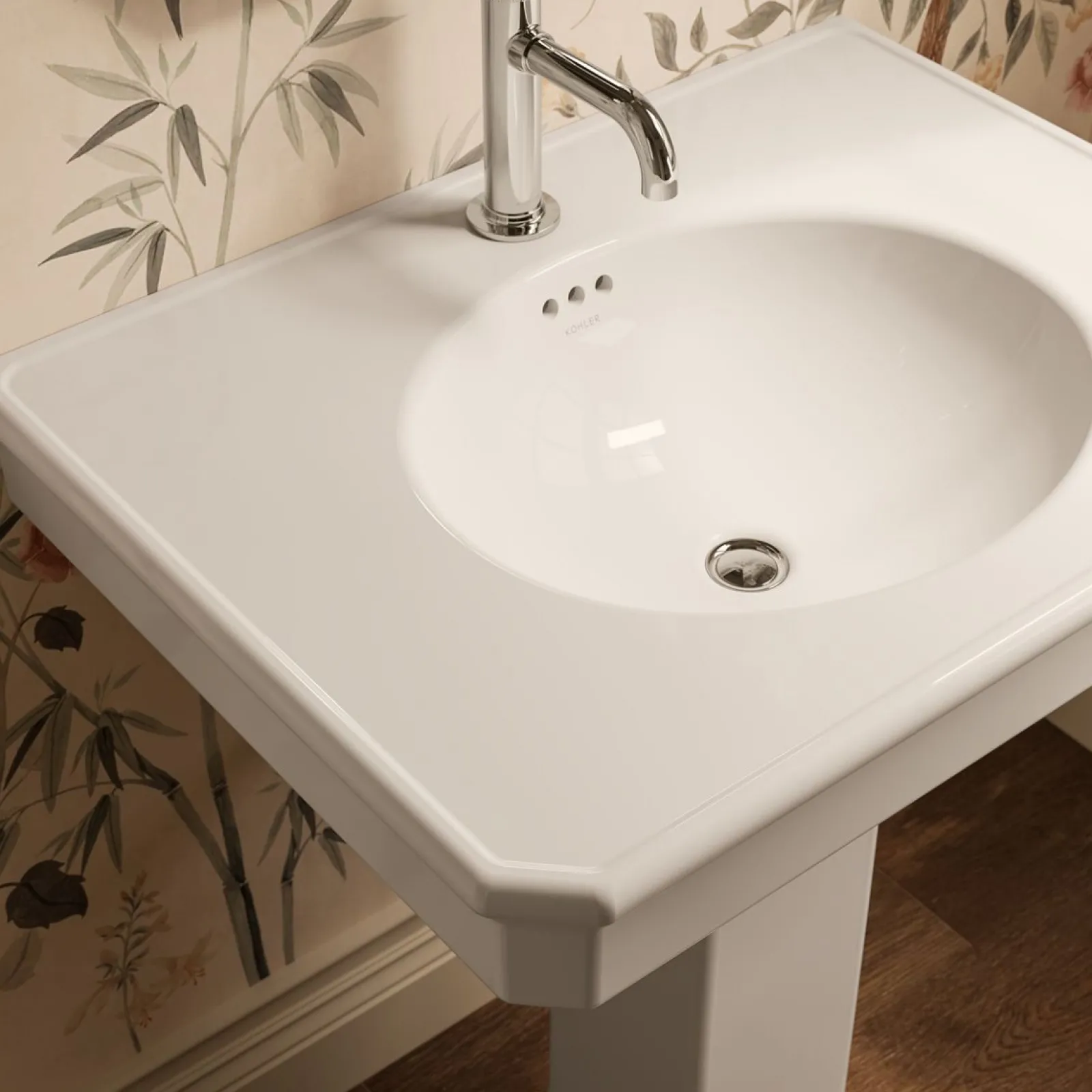 30" rectangular pedestal bathroom sink^Kohler Best