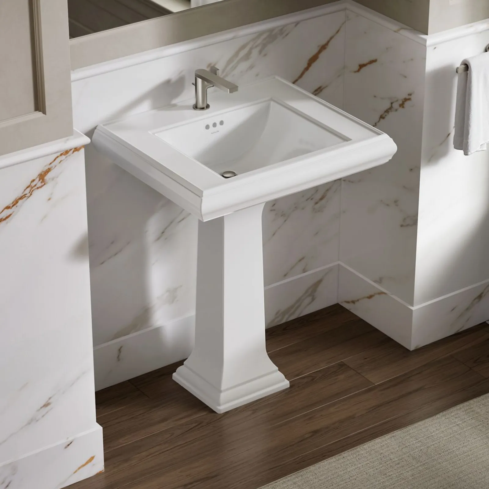 27-1/4" rectangular pedestal bathroom sink^Kohler Online