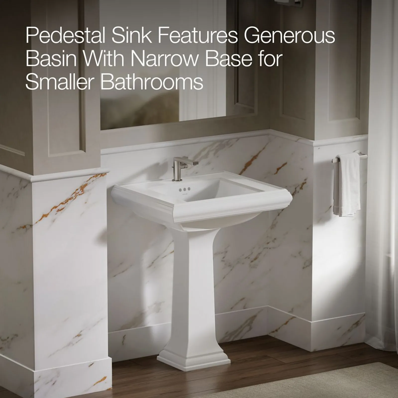 27-1/4" rectangular pedestal bathroom sink^Kohler Online