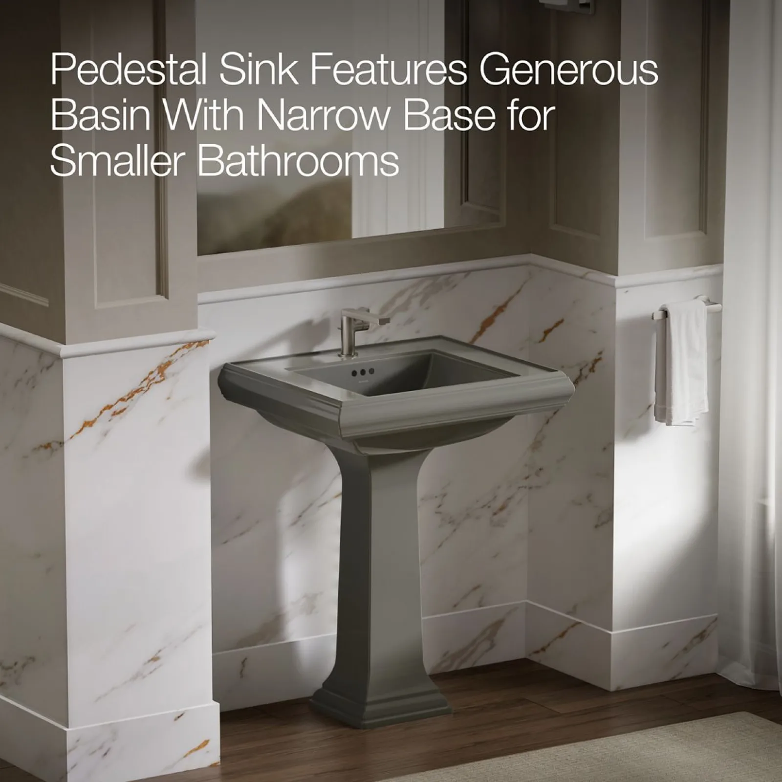 27-1/4" rectangular pedestal bathroom sink^Kohler Online