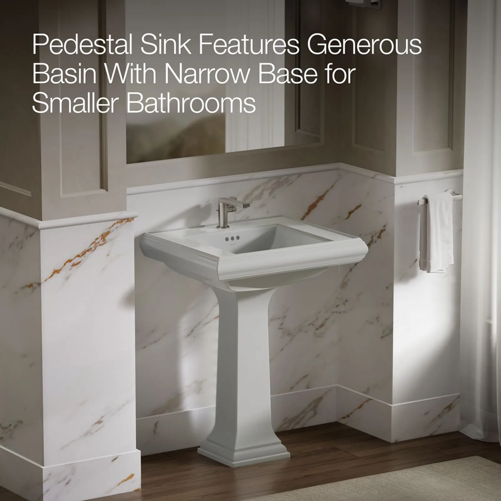27-1/4" rectangular pedestal bathroom sink^Kohler Online