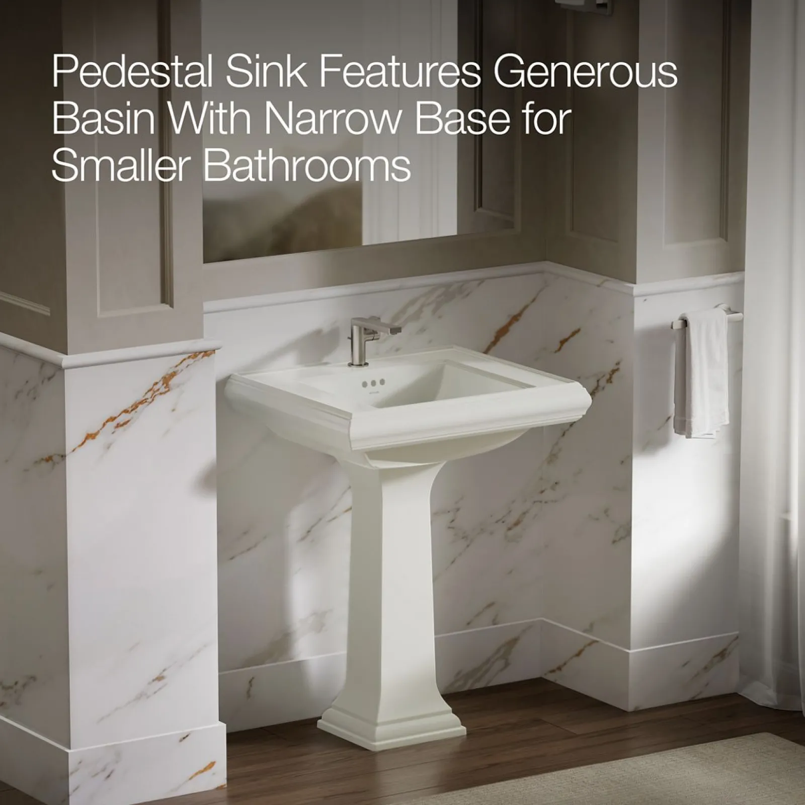 27-1/4" rectangular pedestal bathroom sink^Kohler Online