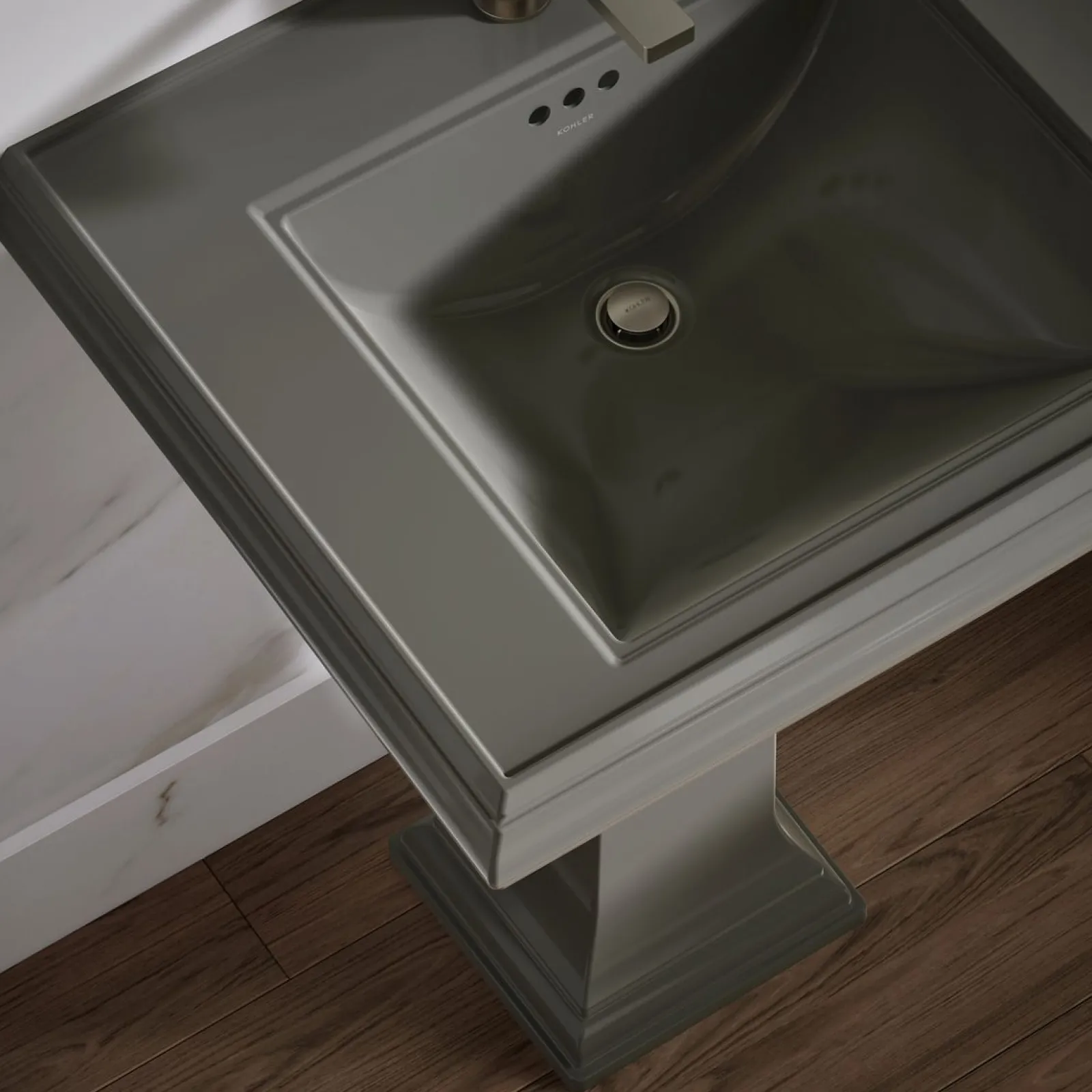 27-1/4" rectangular pedestal bathroom sink^Kohler Online