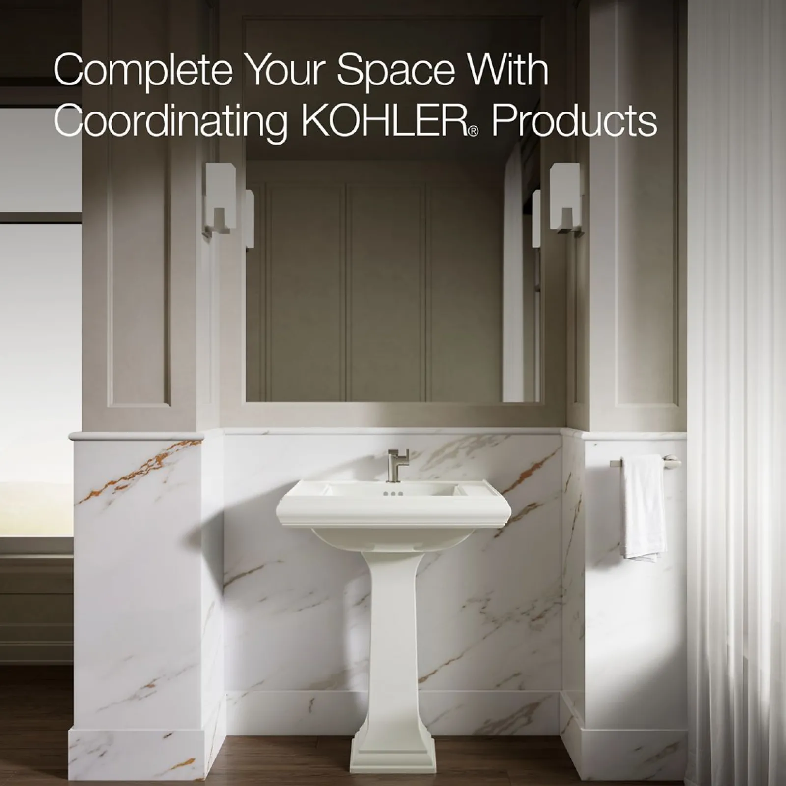 27-1/4" rectangular pedestal bathroom sink^Kohler Online