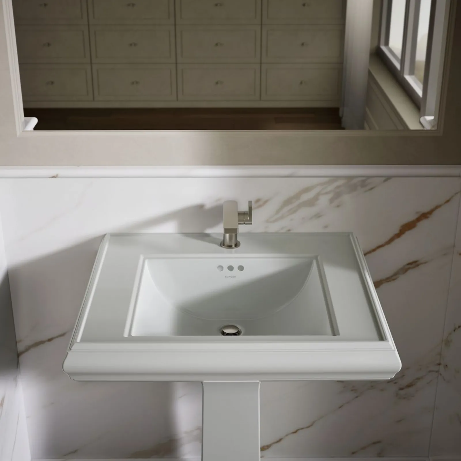 27-1/4" rectangular pedestal bathroom sink^Kohler Online