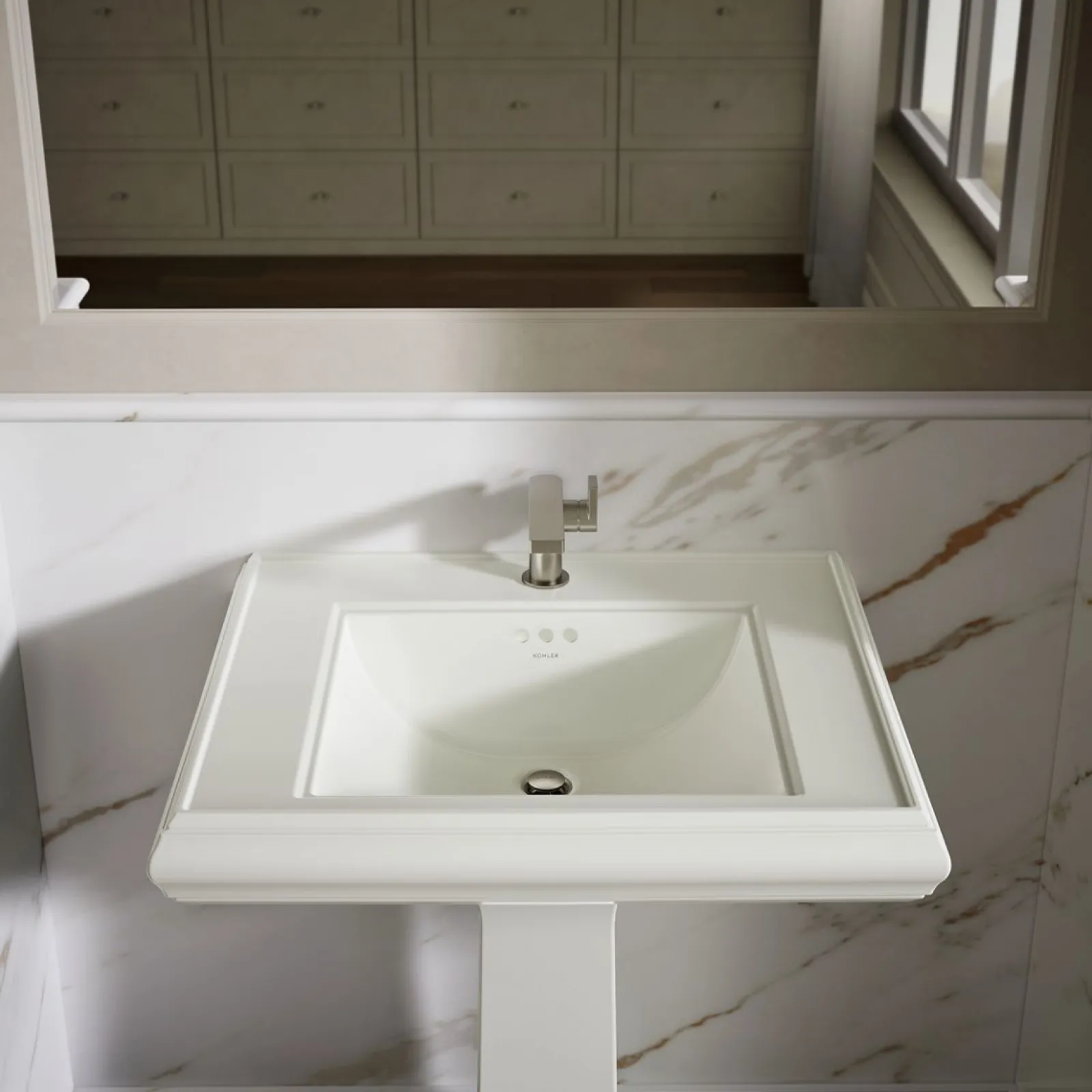 27-1/4" rectangular pedestal bathroom sink^Kohler Online