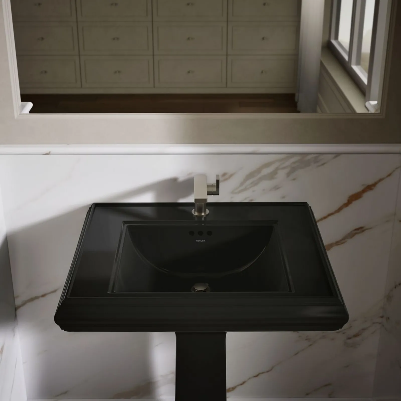 27-1/4" rectangular pedestal bathroom sink^Kohler Online