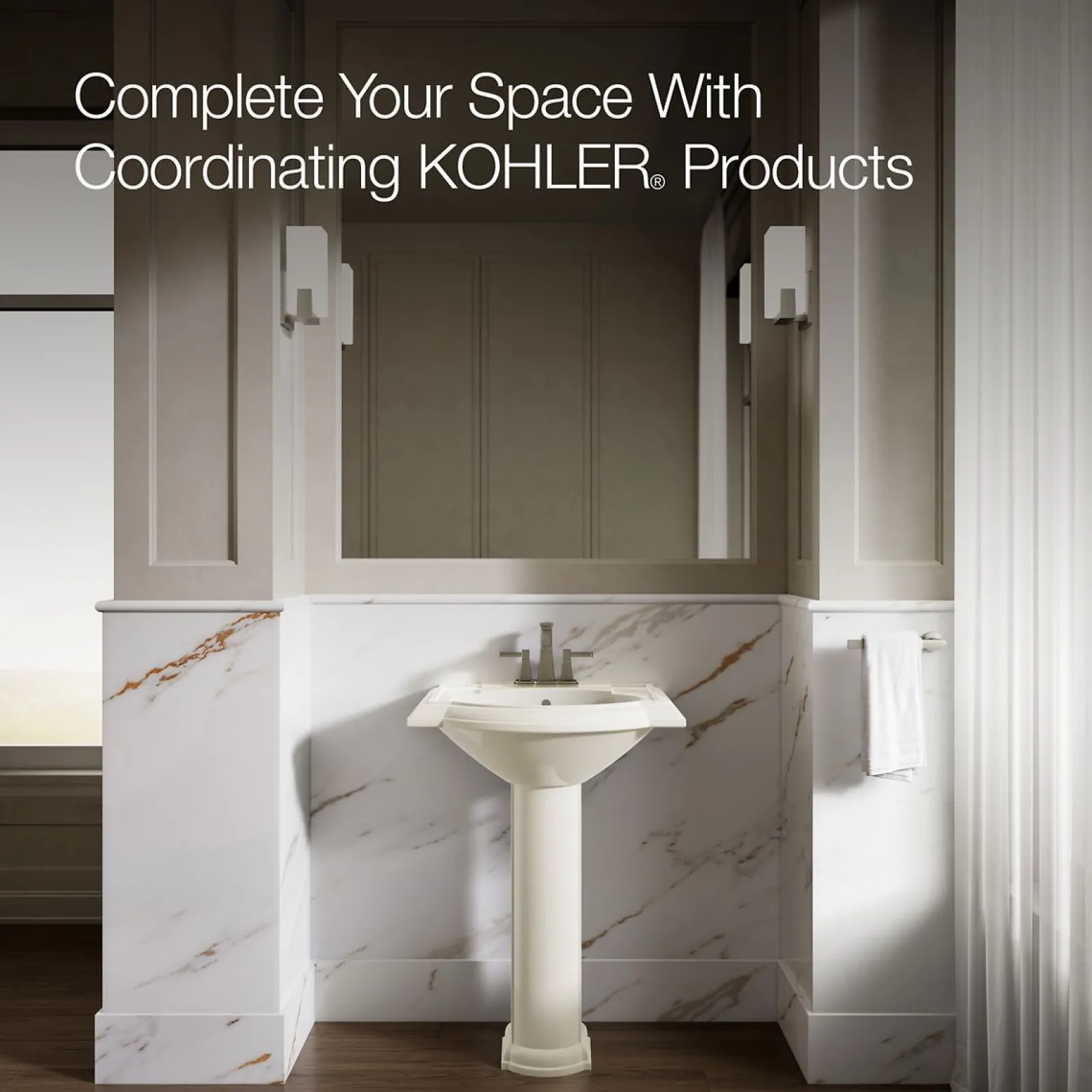 24-1/4" rectangular pedestal bathroom sink^Kohler Discount