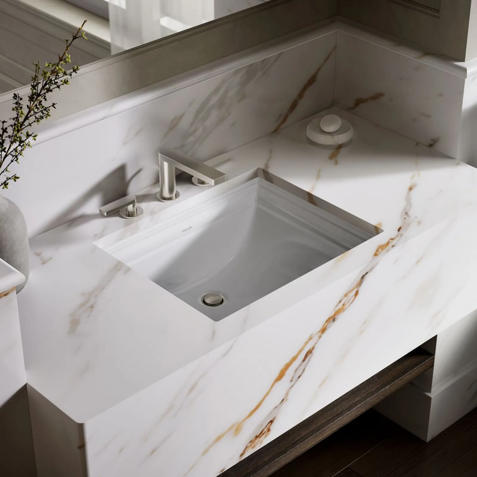 20" rectangular undermount bathroom sink^Kohler Clearance