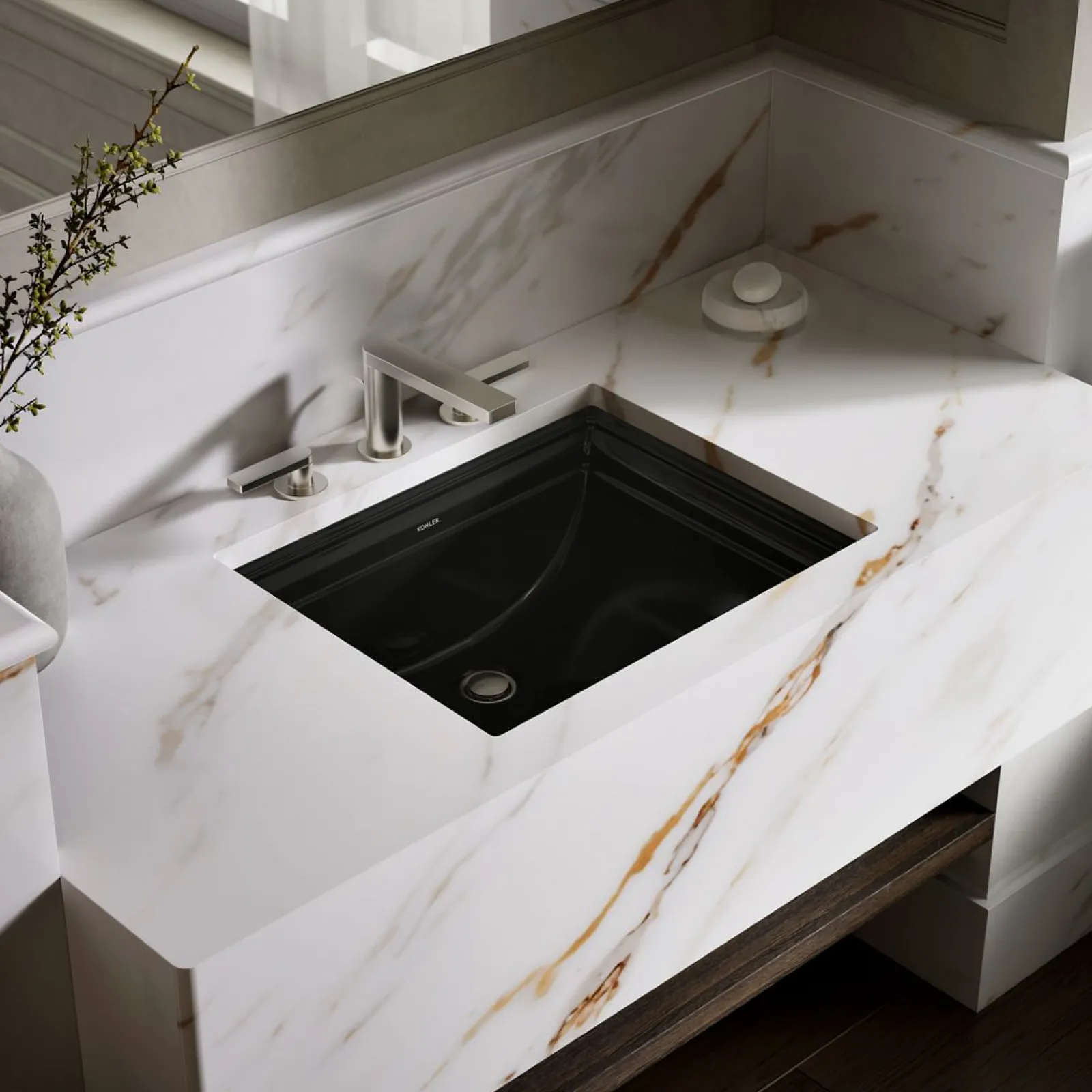 20" rectangular undermount bathroom sink^Kohler Clearance