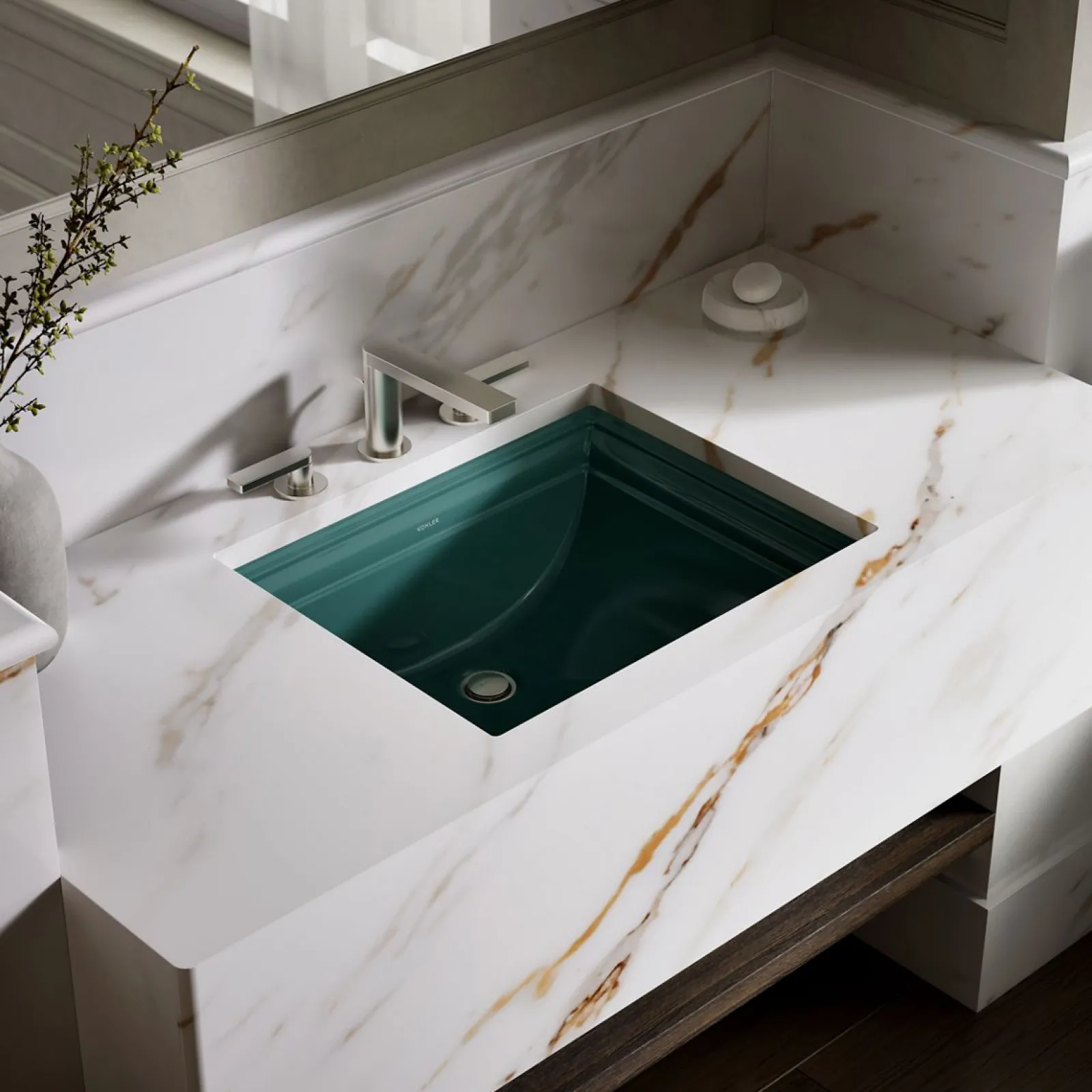 20" rectangular undermount bathroom sink^Kohler Clearance