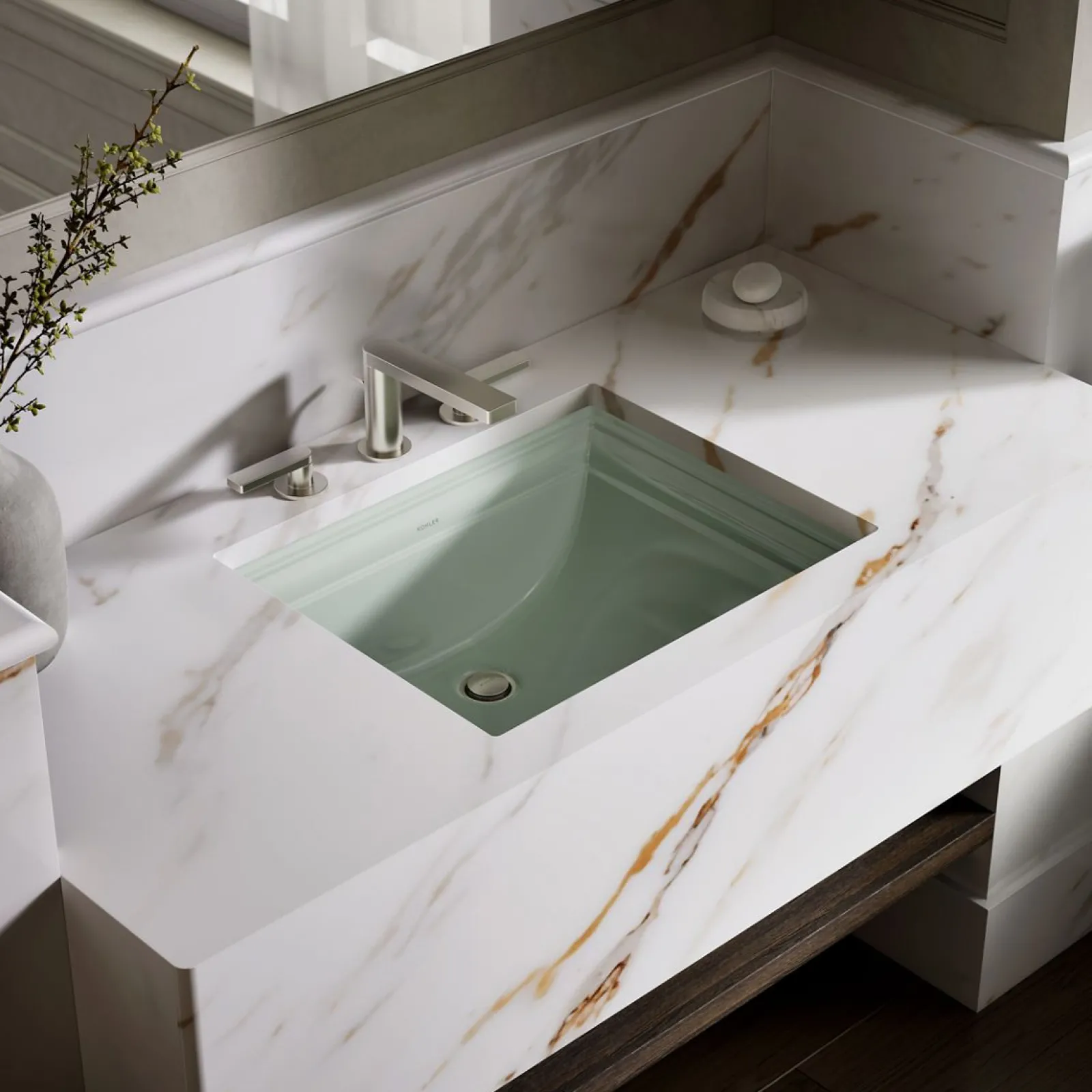 20" rectangular undermount bathroom sink^Kohler Clearance