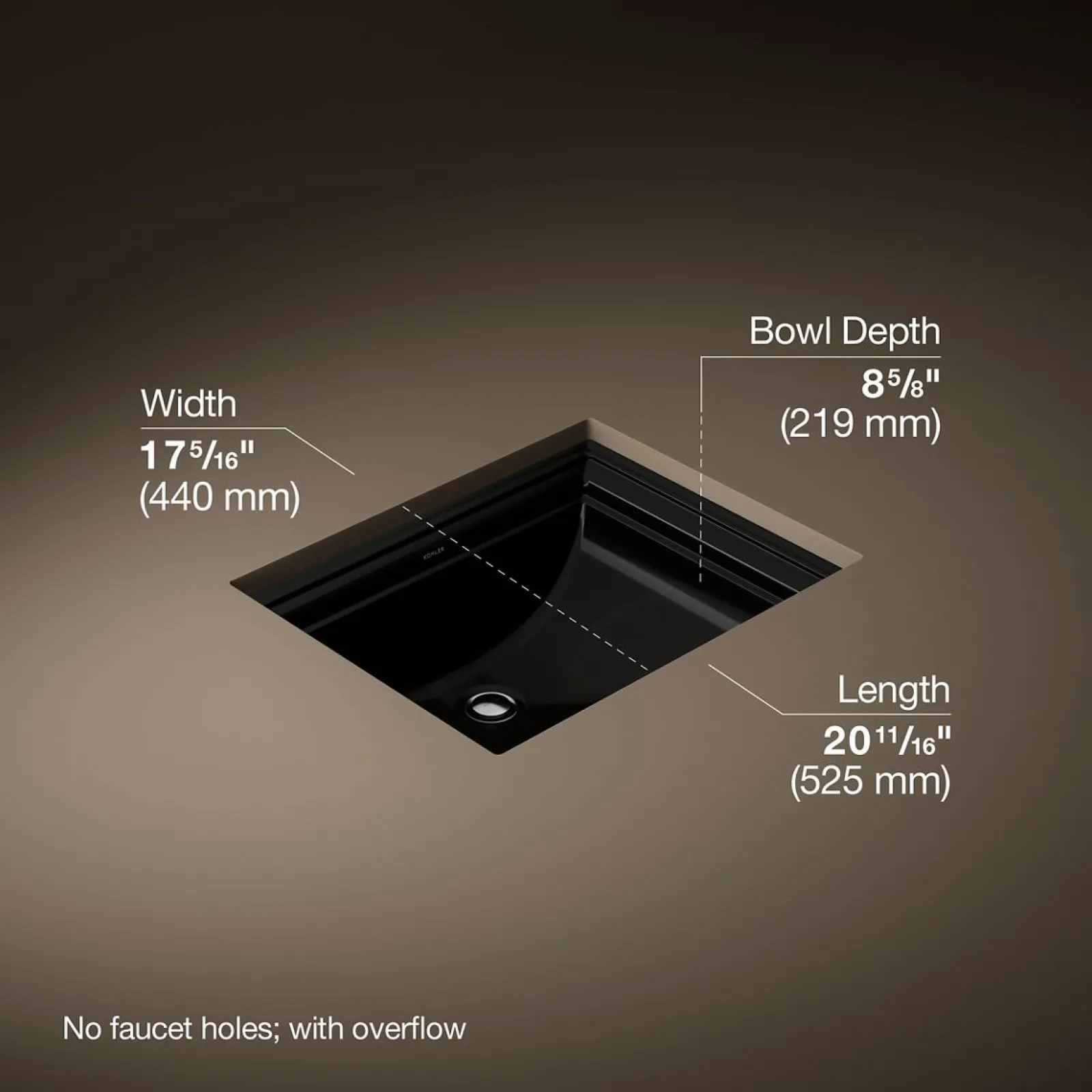 20" rectangular undermount bathroom sink^Kohler Clearance