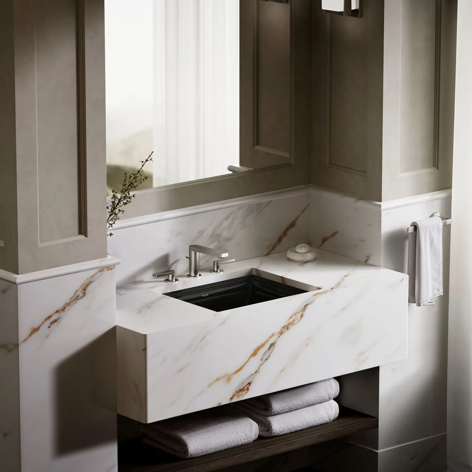 20" rectangular undermount bathroom sink^Kohler Clearance