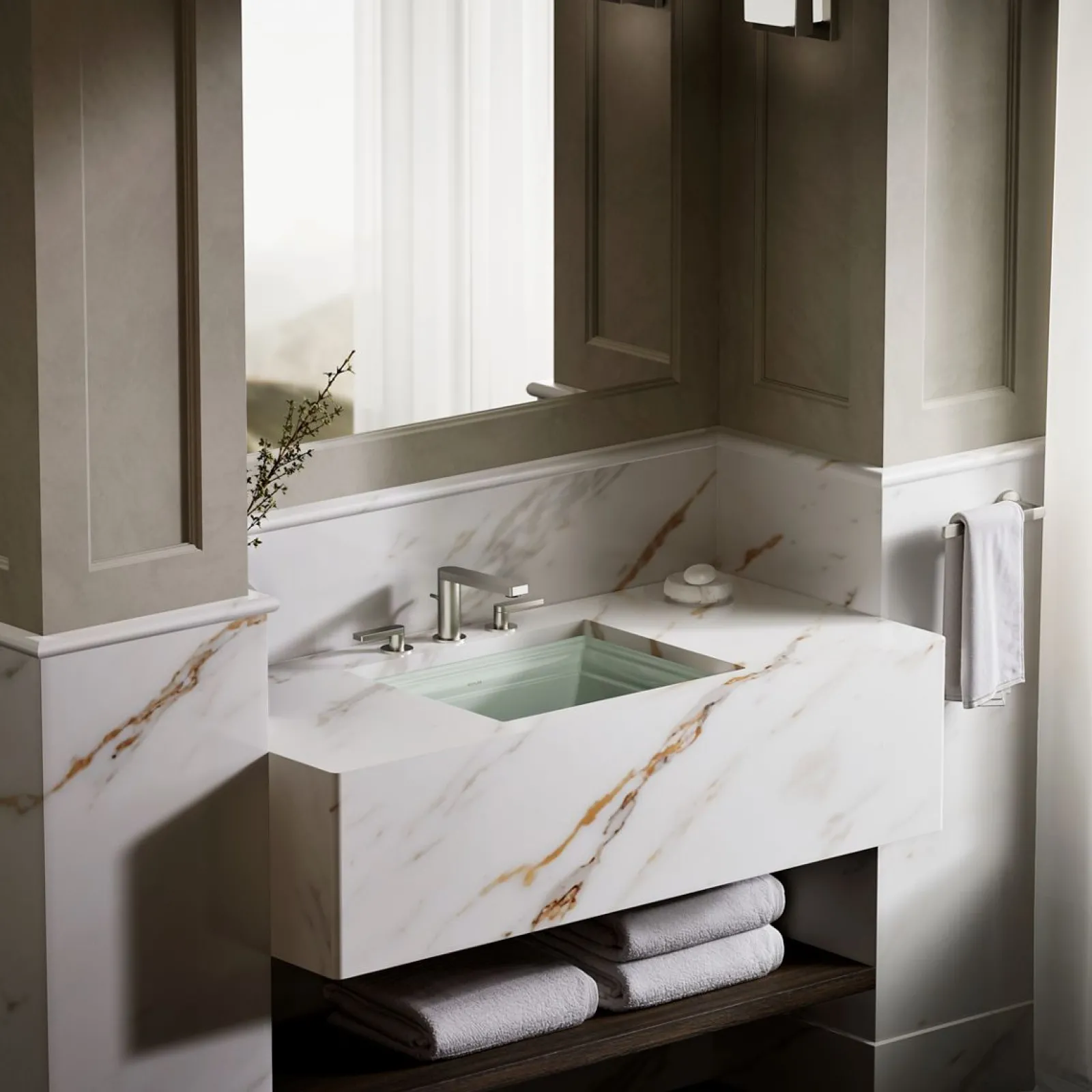 20" rectangular undermount bathroom sink^Kohler Clearance