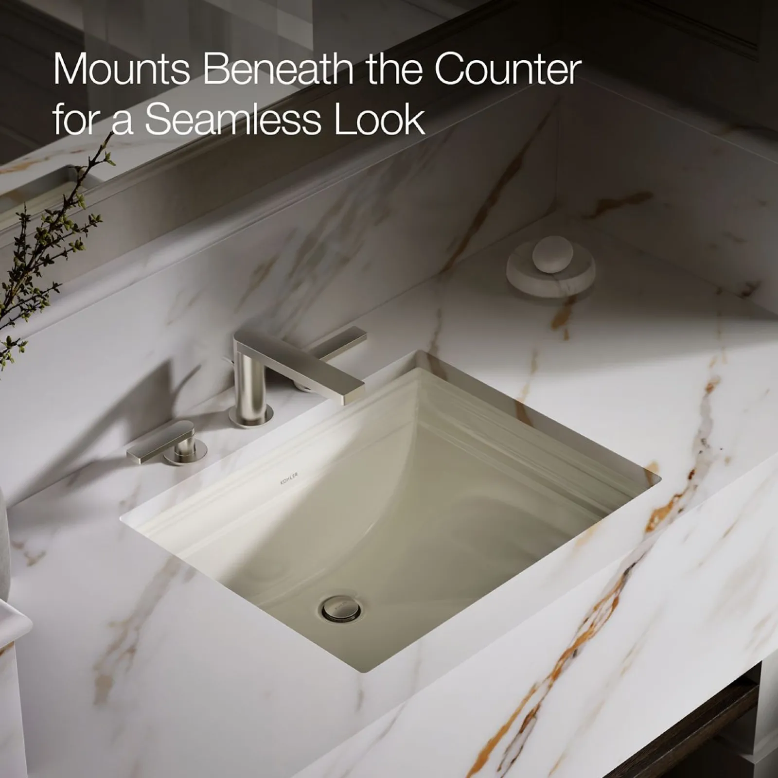 20" rectangular undermount bathroom sink^Kohler Clearance