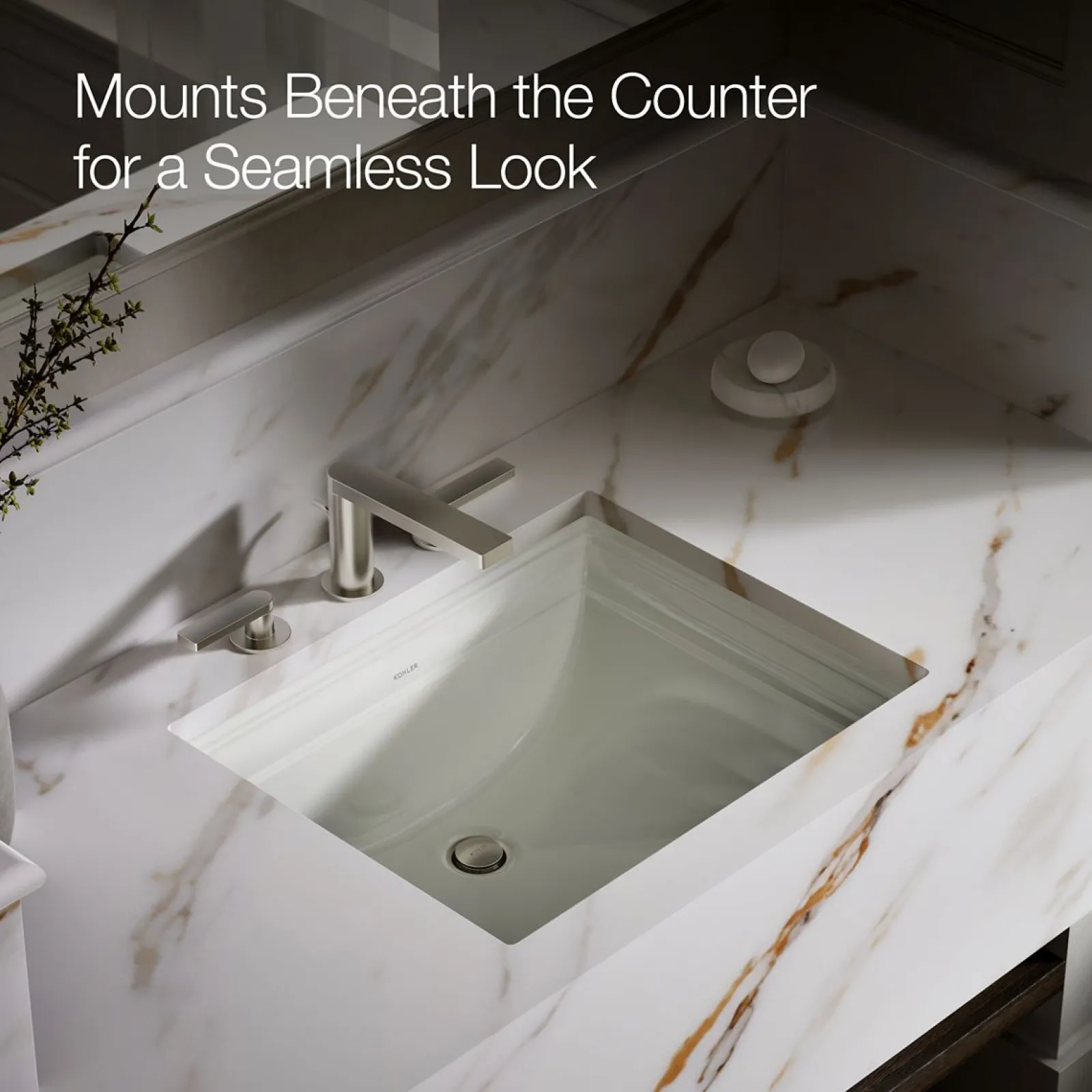 20" rectangular undermount bathroom sink^Kohler Clearance