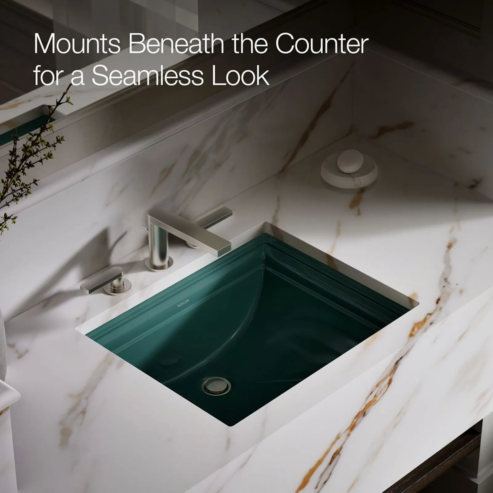 20" rectangular undermount bathroom sink^Kohler Clearance