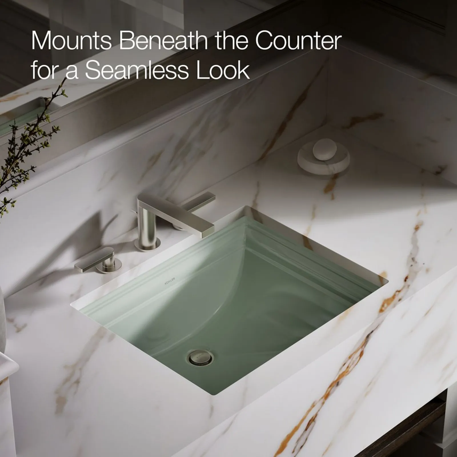 20" rectangular undermount bathroom sink^Kohler Clearance