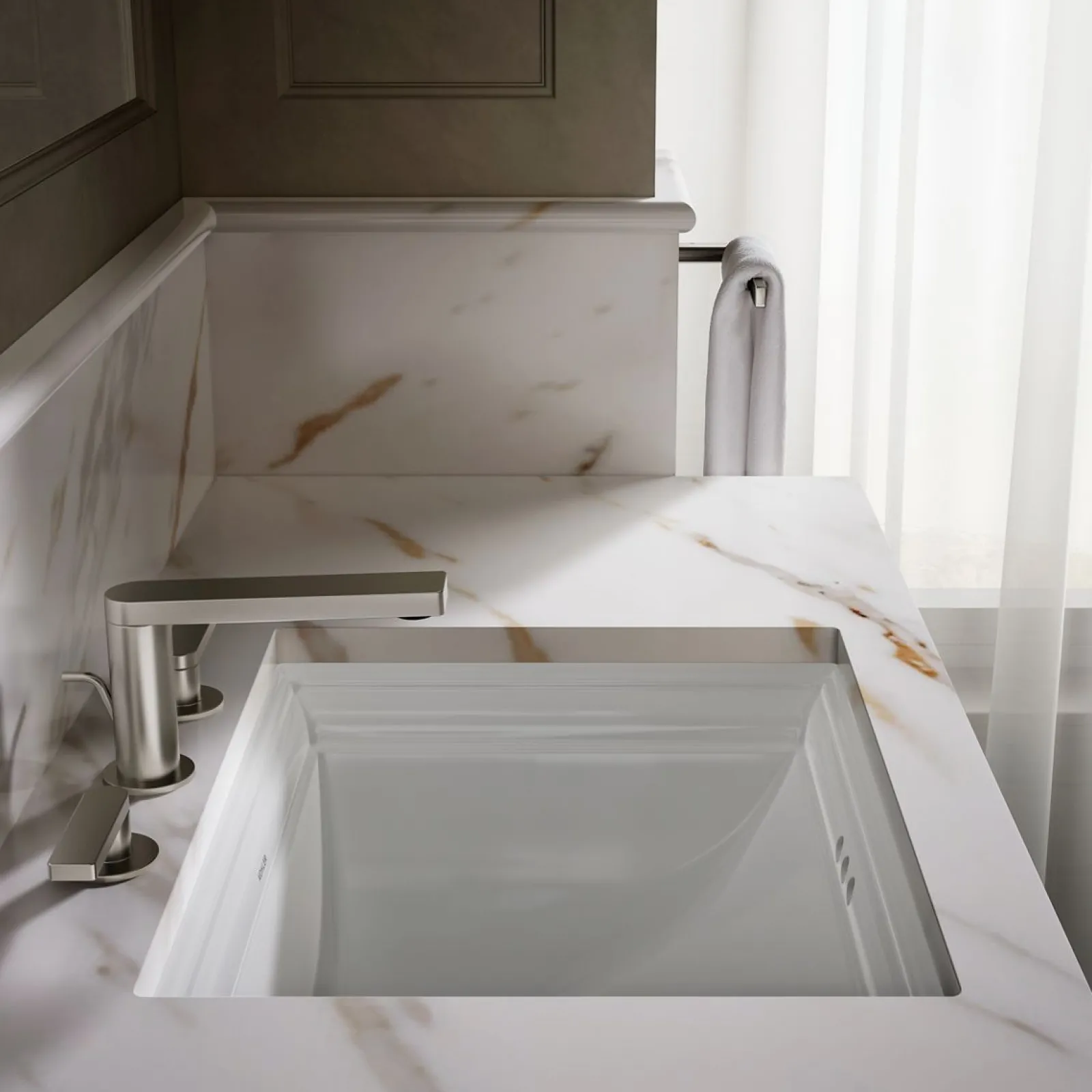 20" rectangular undermount bathroom sink^Kohler Clearance