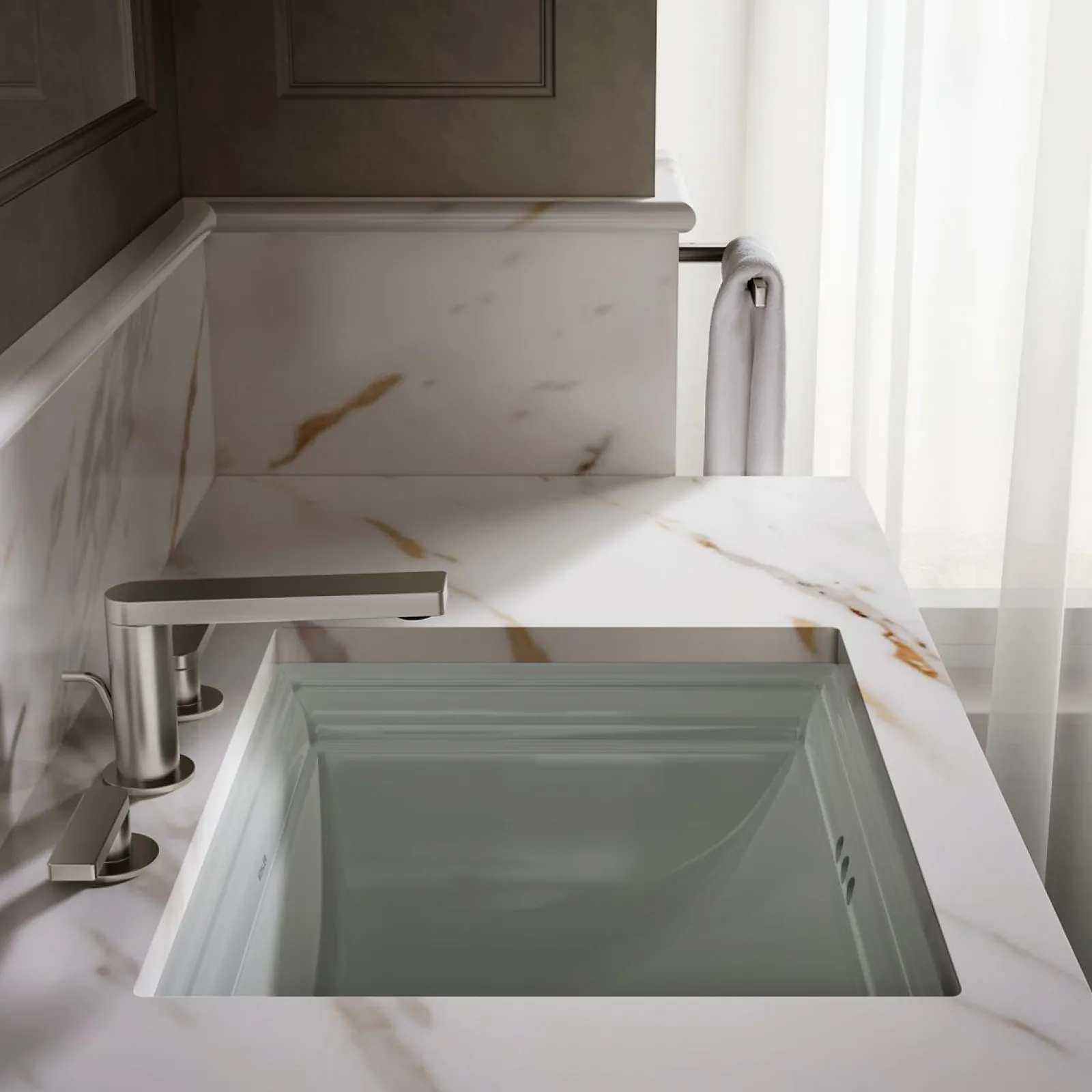 20" rectangular undermount bathroom sink^Kohler Clearance