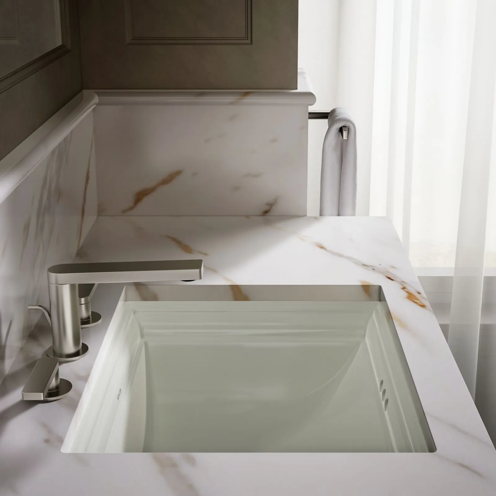 20" rectangular undermount bathroom sink^Kohler Clearance