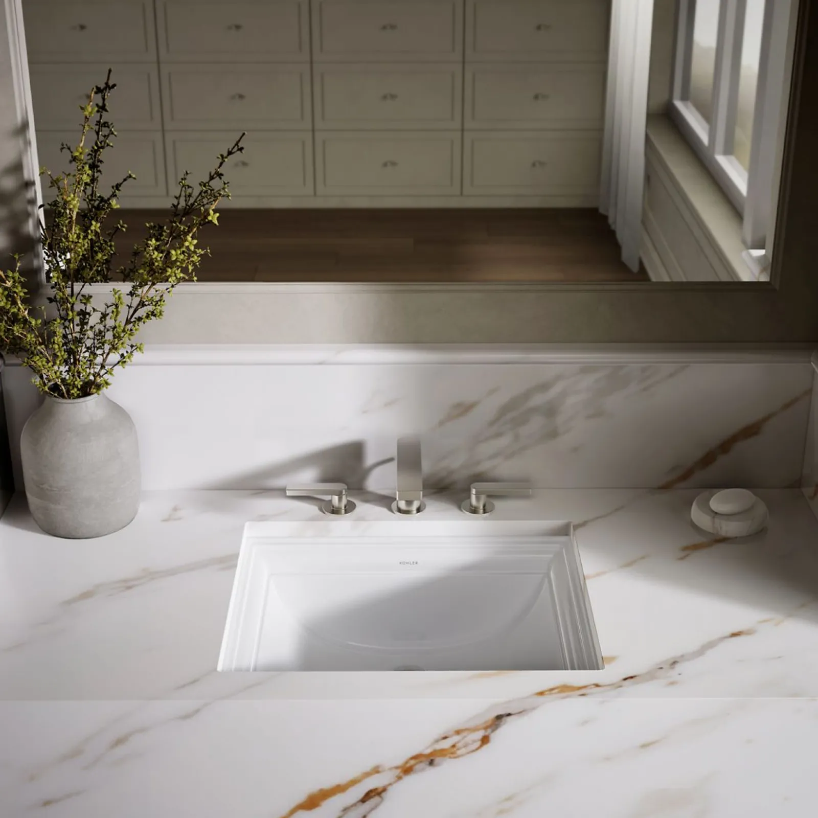20" rectangular undermount bathroom sink^Kohler Clearance