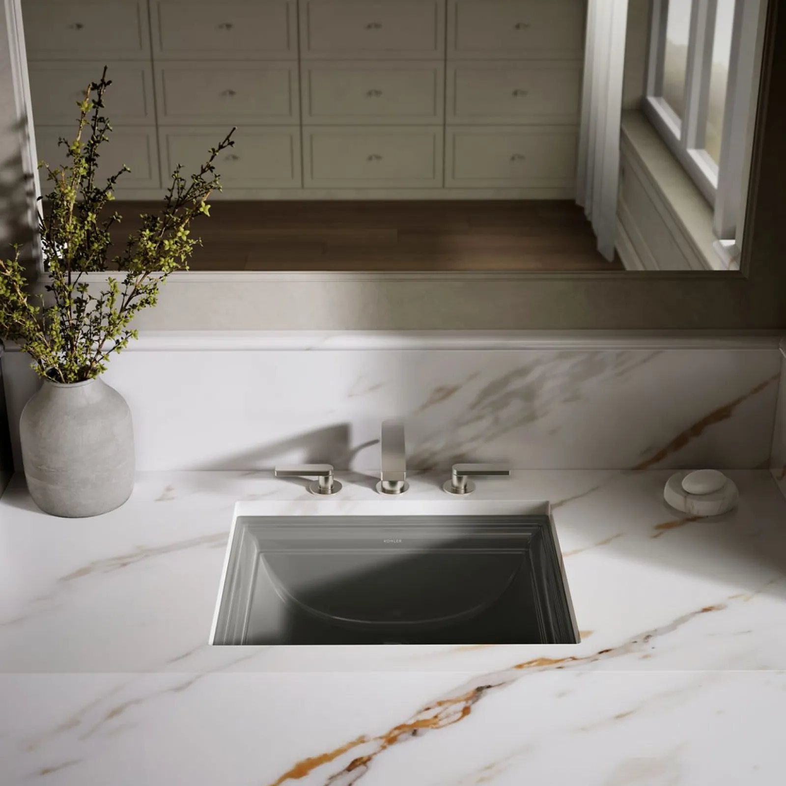 20" rectangular undermount bathroom sink^Kohler Clearance
