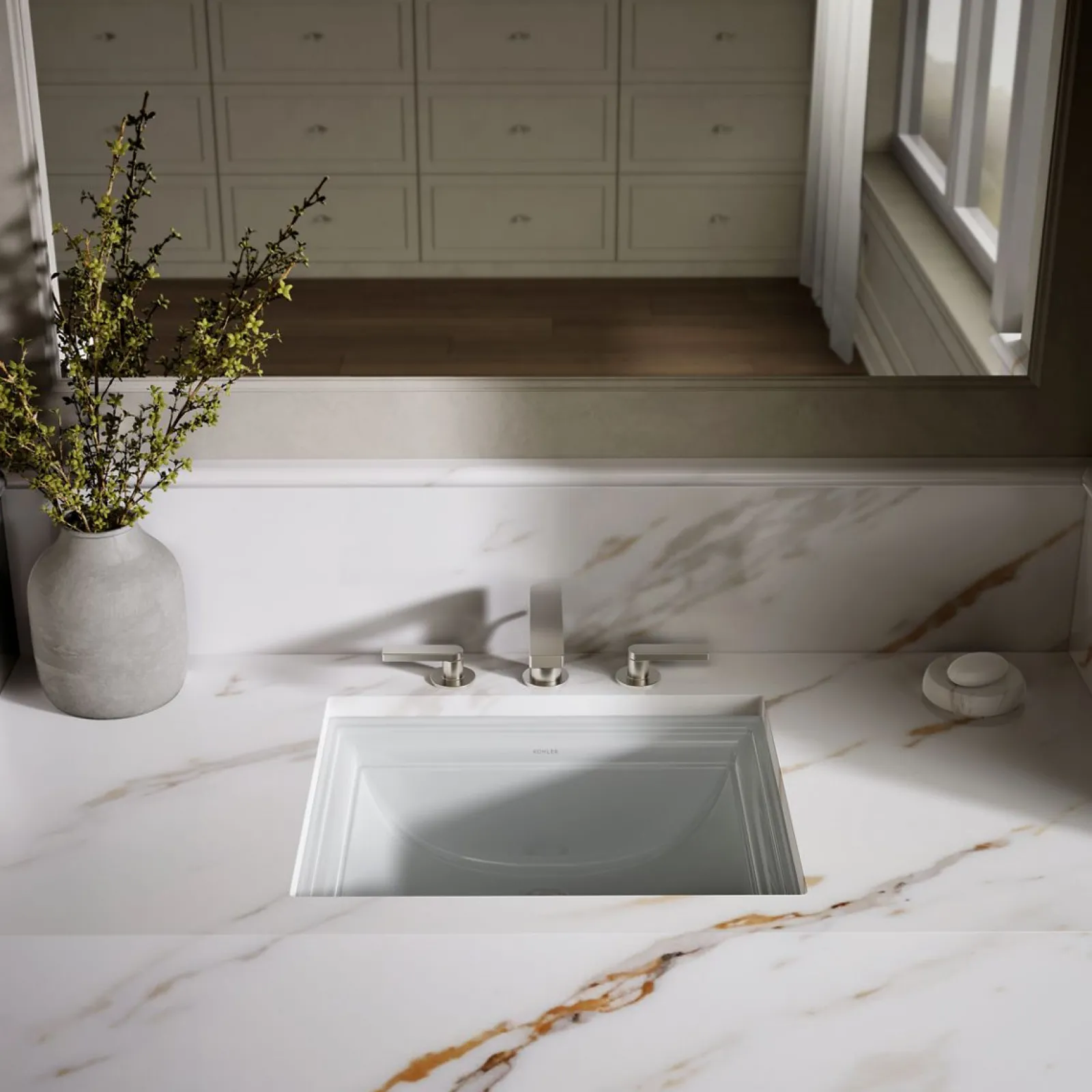 20" rectangular undermount bathroom sink^Kohler Clearance