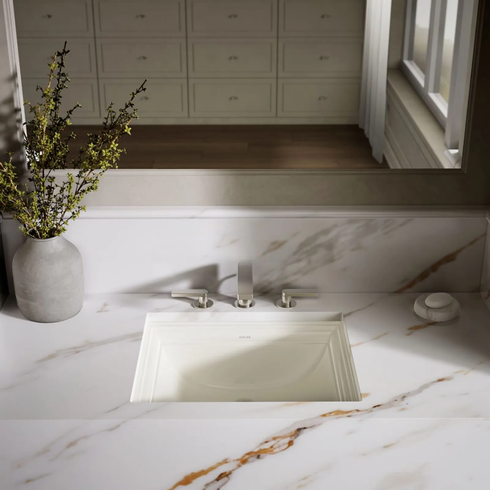 20" rectangular undermount bathroom sink^Kohler Clearance