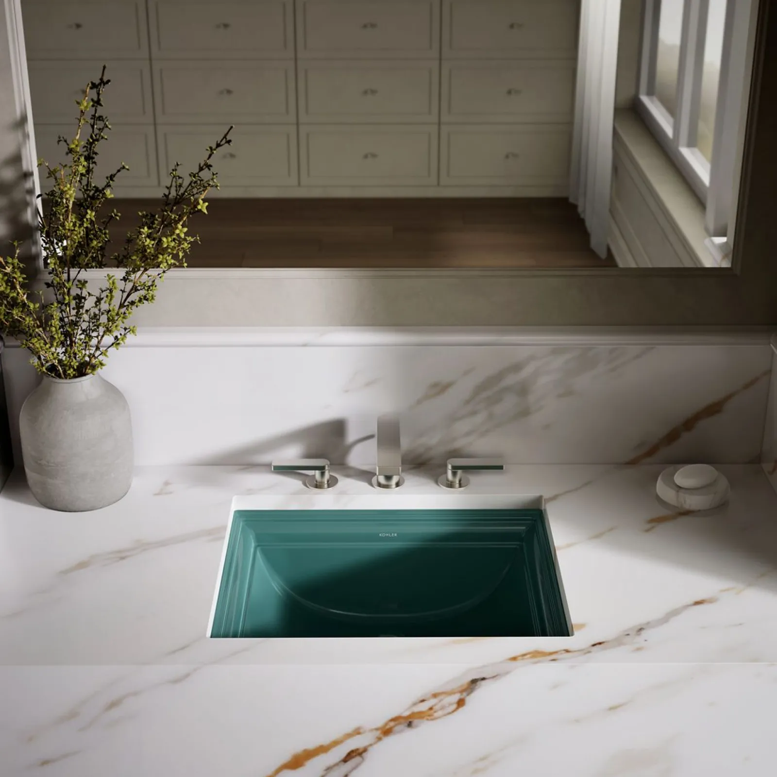 20" rectangular undermount bathroom sink^Kohler Clearance
