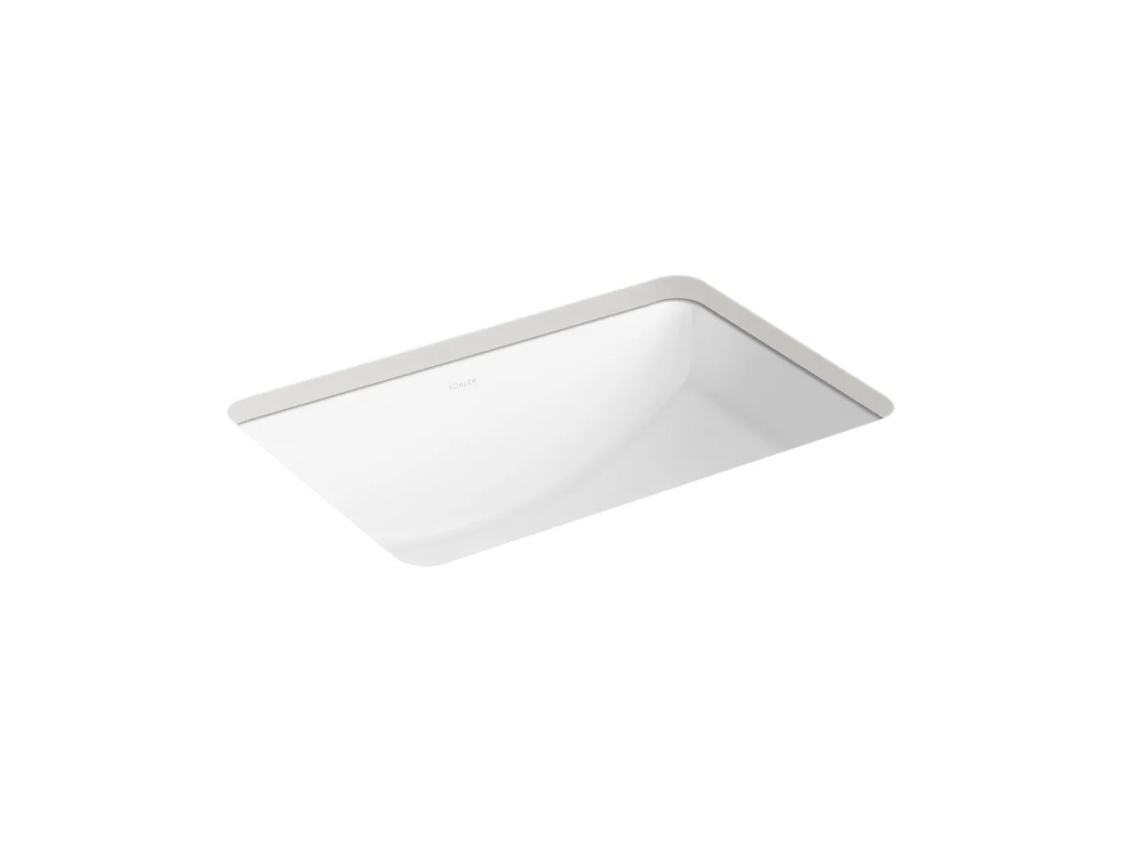 21" rectangular undermount bathroom sink^Kohler