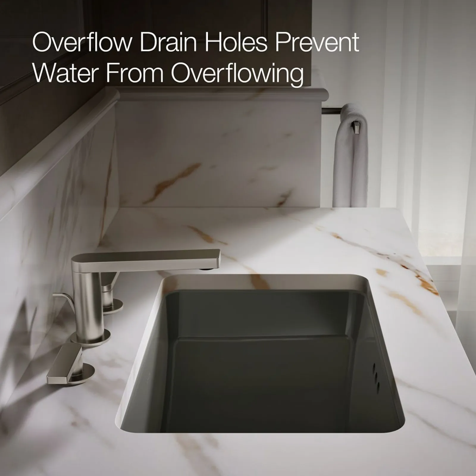 21" rectangular undermount bathroom sink^Kohler