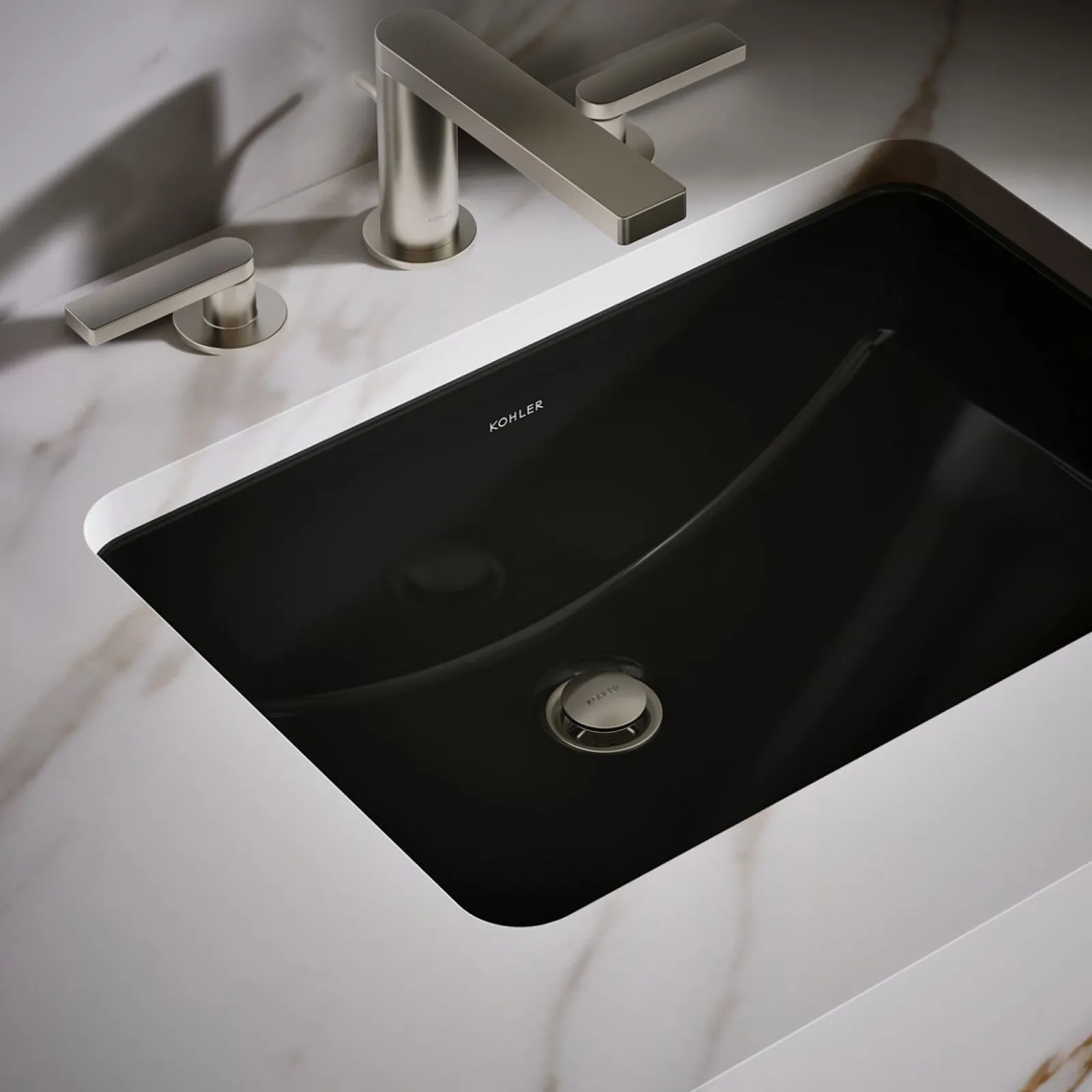21" rectangular undermount bathroom sink^Kohler