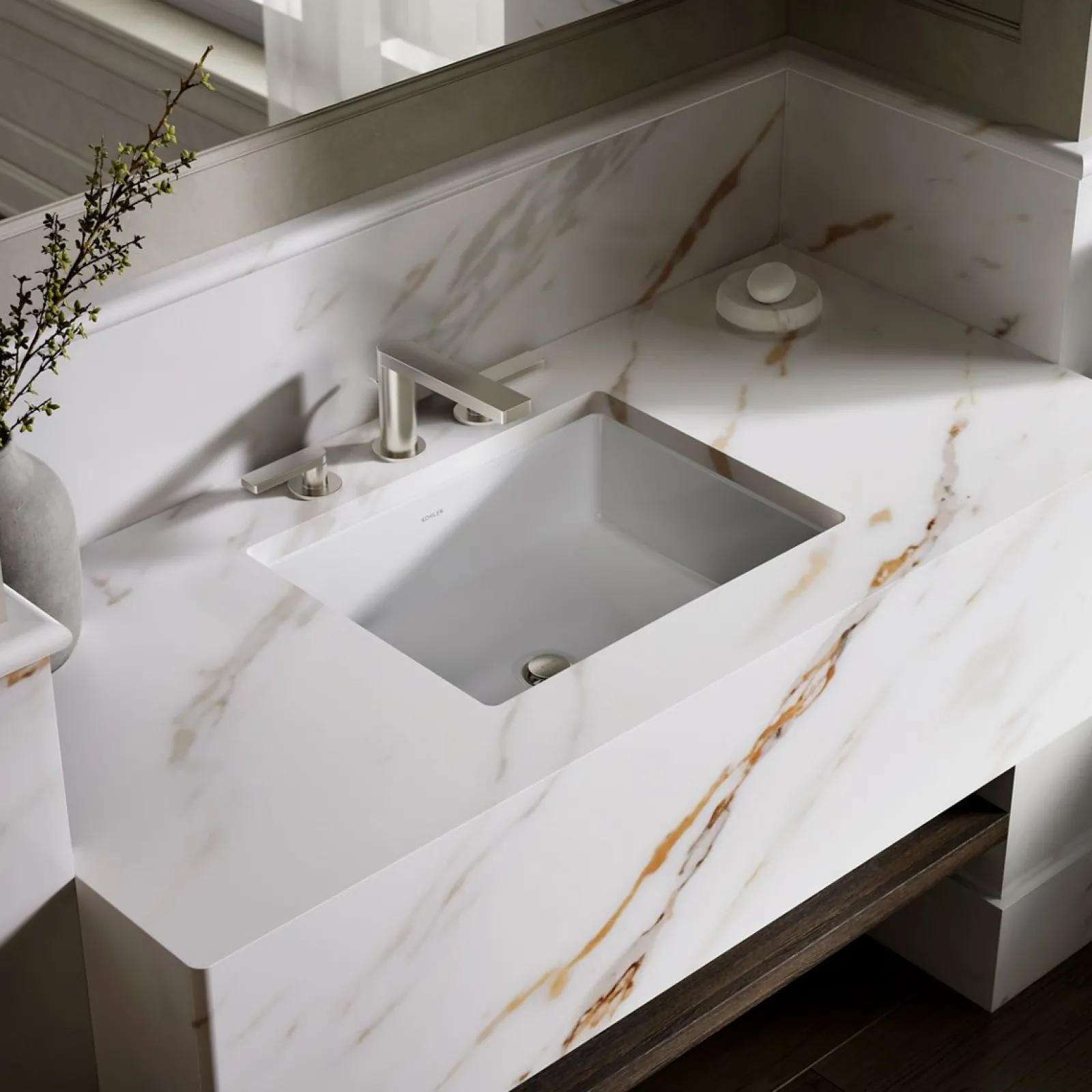 19-3/4" rectangular undermount bathroom sink^Kohler Online
